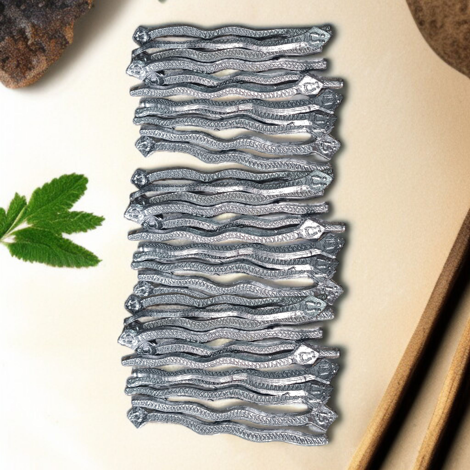 Ranga Naag Lead Snake Figurine for Kaal Sarp Dosh Remedies