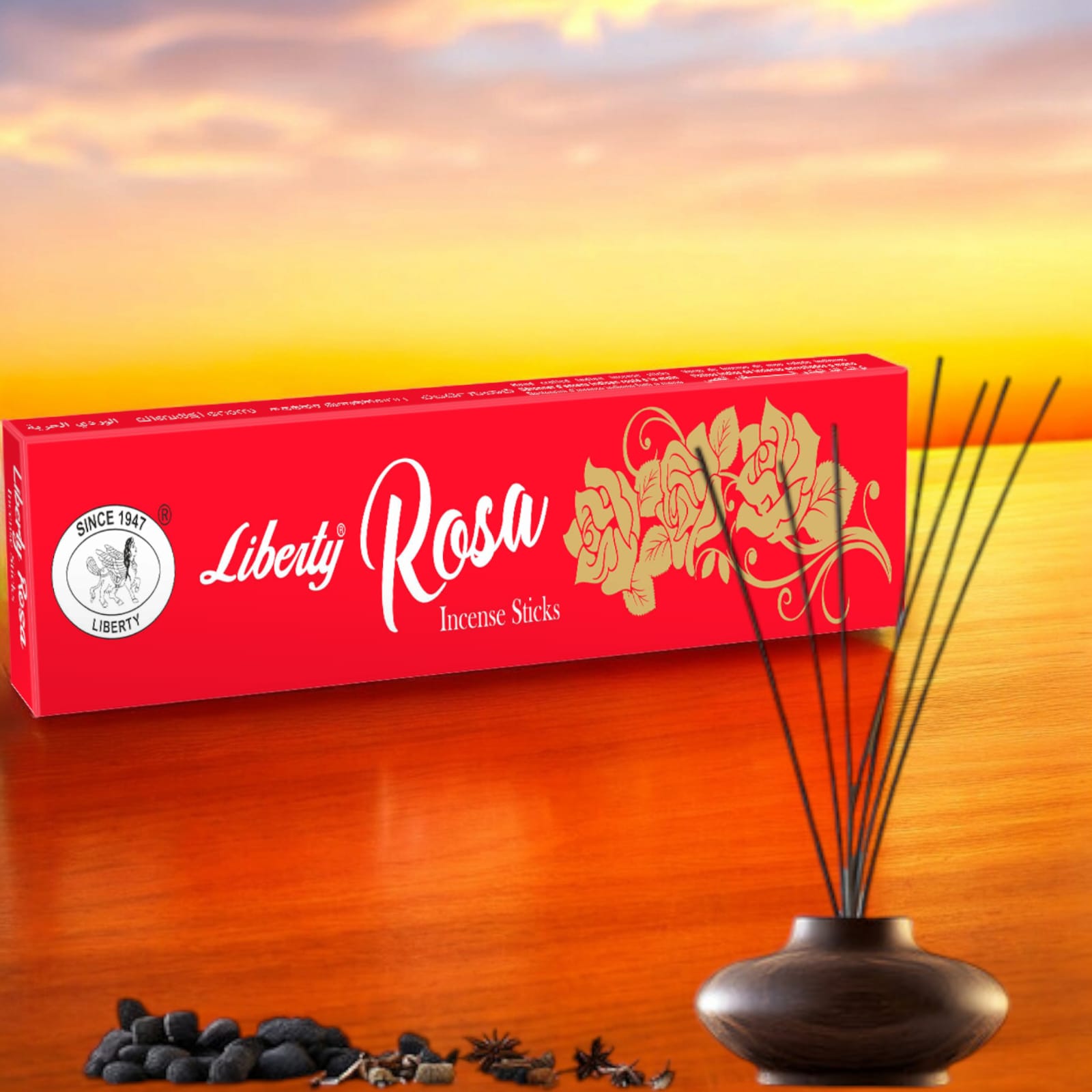Rose Incense Sticks | 9 Inches | Economy Pack | Free Gift Inside | Timeshopee