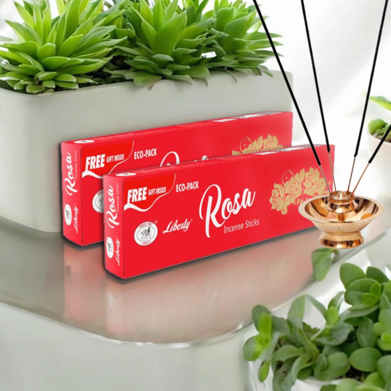 Rose Incense Sticks | 9 Inches | Economy Pack | Free Gift Inside | Timeshopee