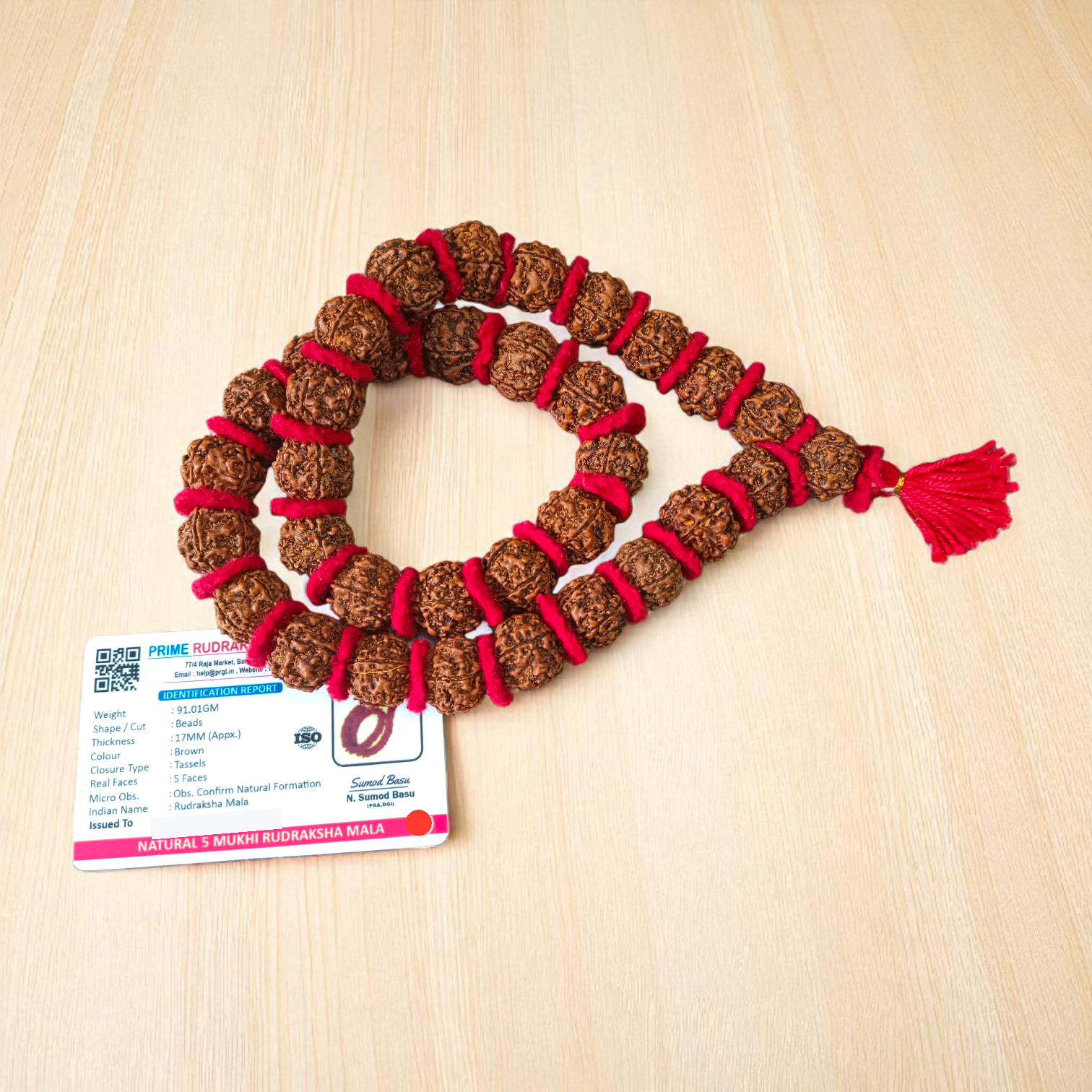 Rudraksha Kantha Mala | Lab Certified | Timeshopee