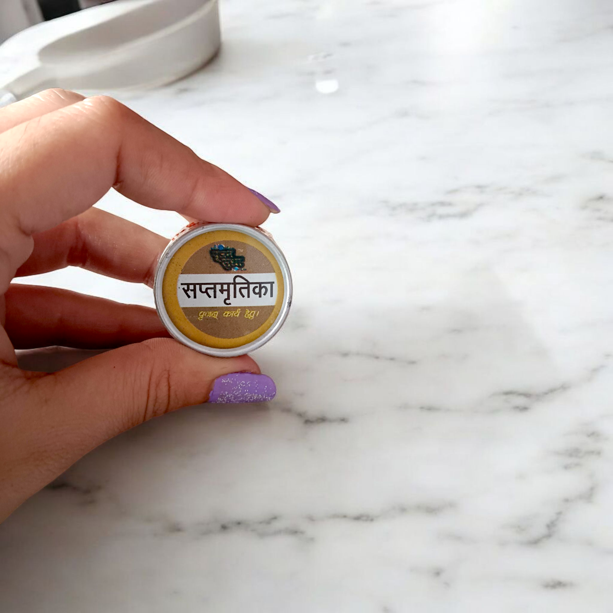 Sacred 6GM package of Sapta Mritika soil for Hindu rituals, available at Timeshopee.