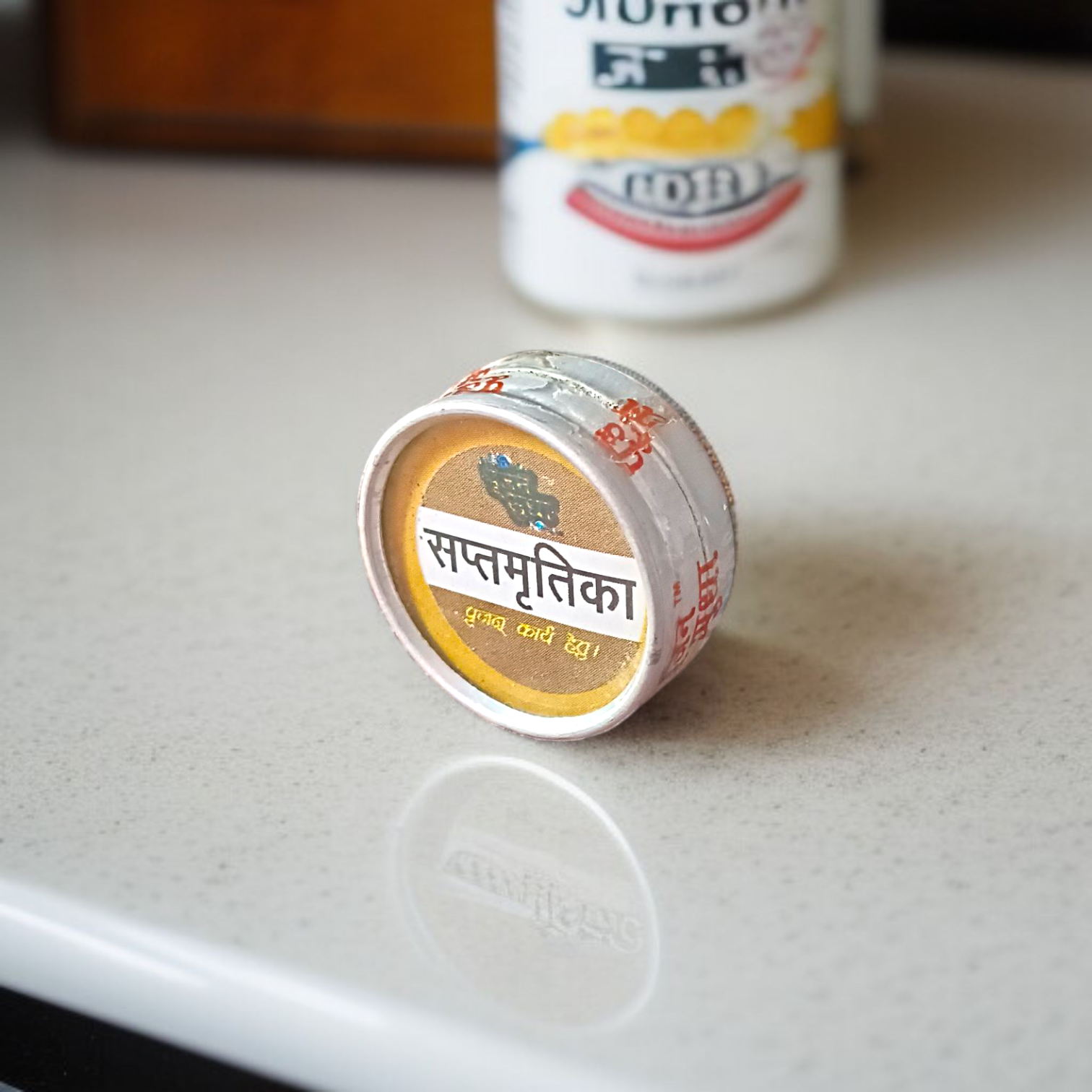 Sacred 6GM package of Sapta Mritika soil for Hindu rituals, available at Timeshopee.