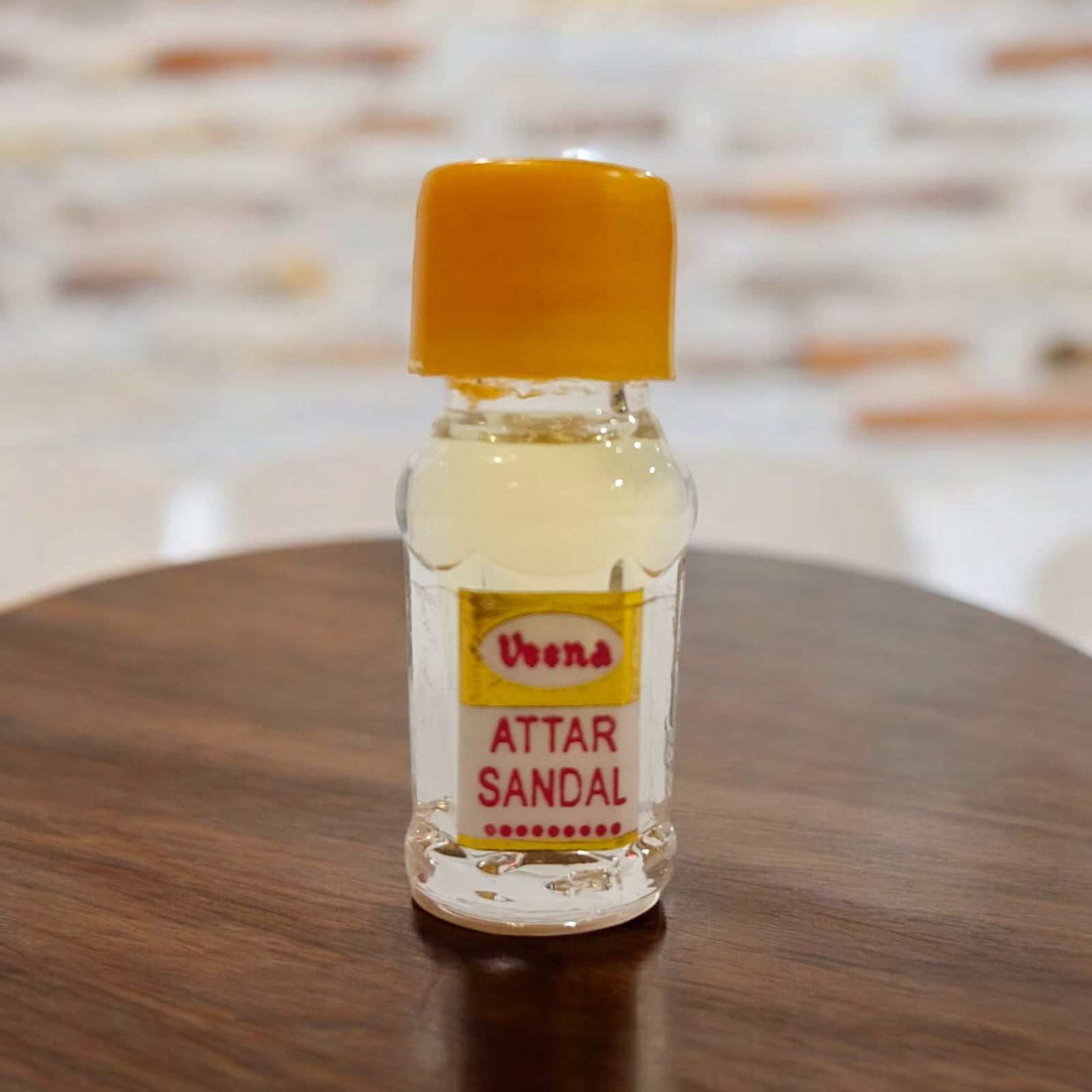 Sandal Attar 2ML bottle by Veena, natural chandan itra for worship by Timeshopee