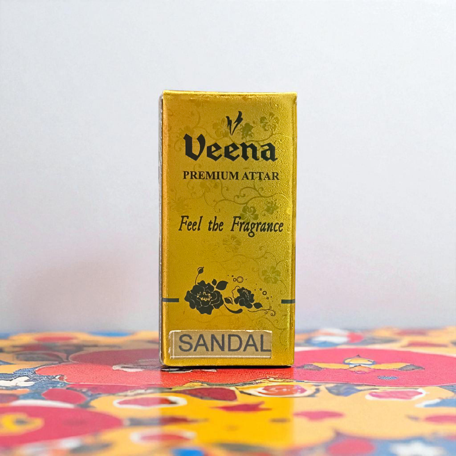 Sandal Attar 2ML bottle by Veena, natural chandan itra for worship by Timeshopee