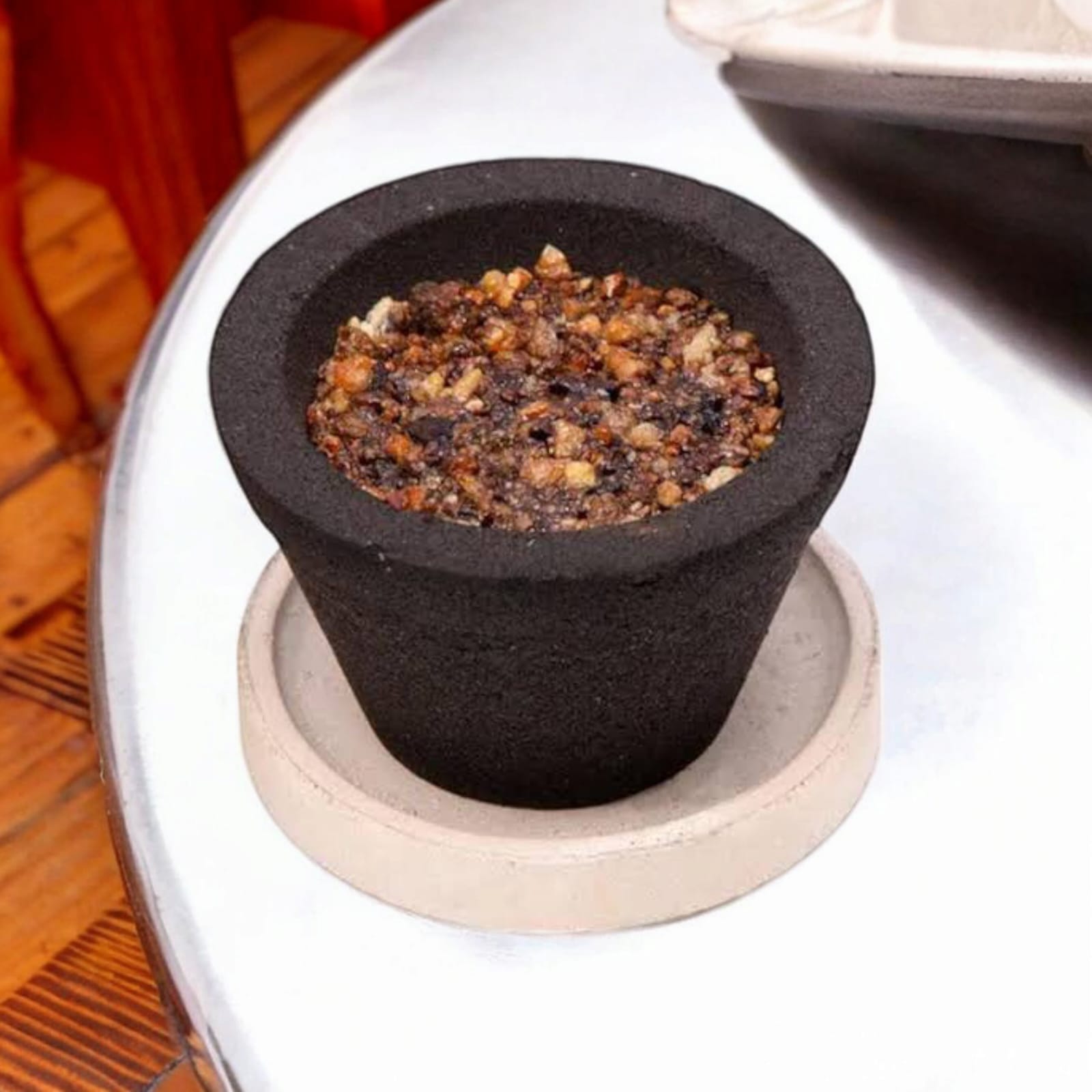 Set of 12 Loban Dhoop Cups, 100% organic and natural, ideal for spiritual and meditation practices, available at Timeshopee.