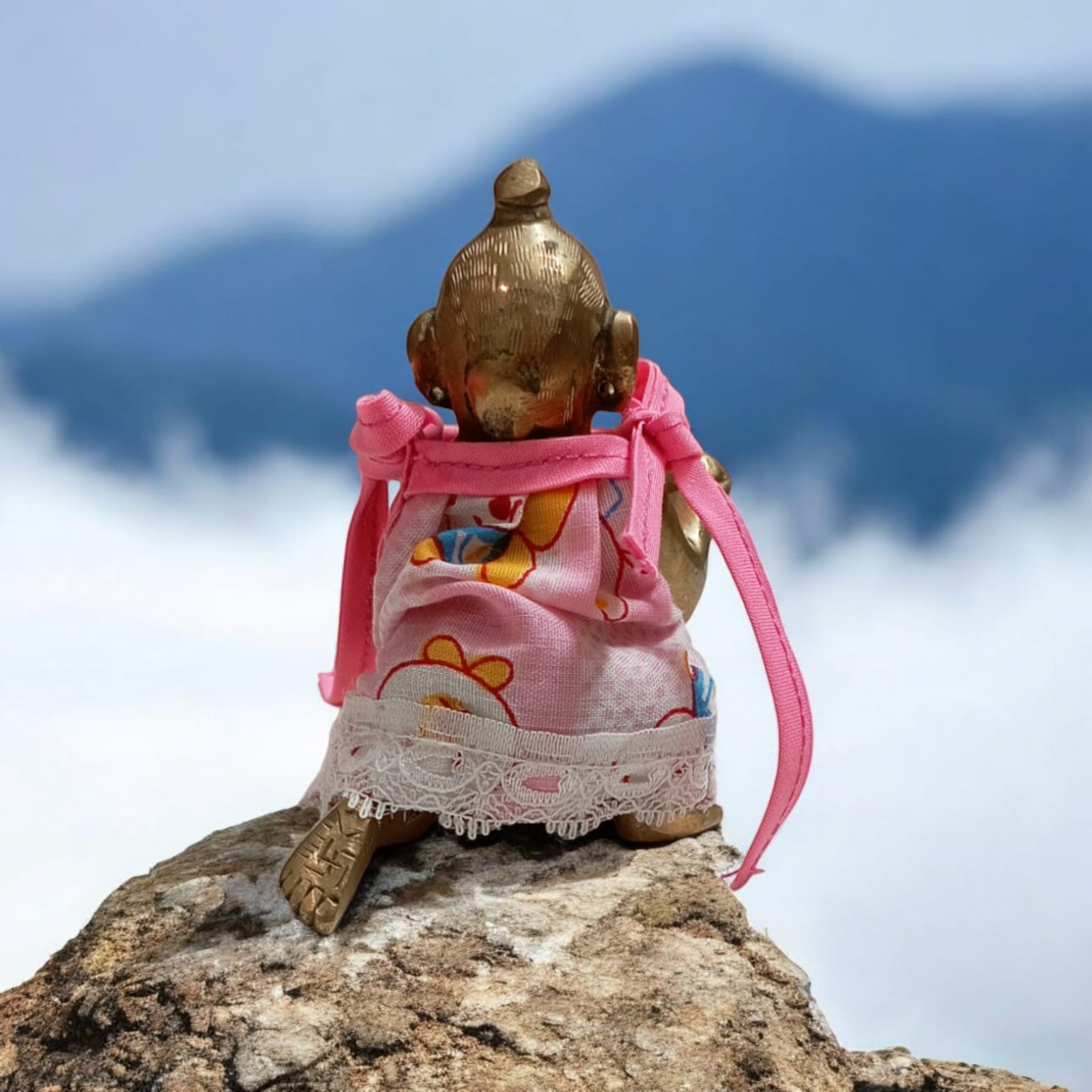 Set of 3 multi-color jhabla summer dresses for Laddu Gopal 0-1 No., comfortable night dress for Bal Gopal idols.