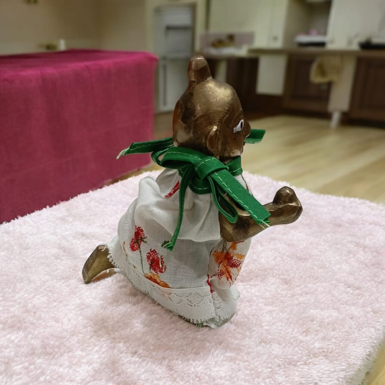 Set of 3 multi-color jhabla summer dresses for Laddu Gopal 2-3 No., comfortable night dress for Bal Gopal idols.