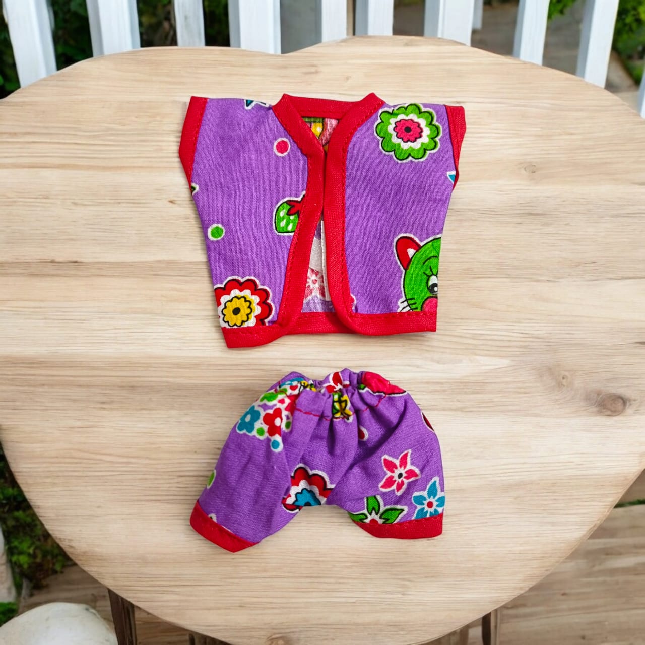 Set of 3 soft cotton night suits for Laddu Gopal, featuring Western designer patterns, perfect for Bal Gopal sizes 0-2.