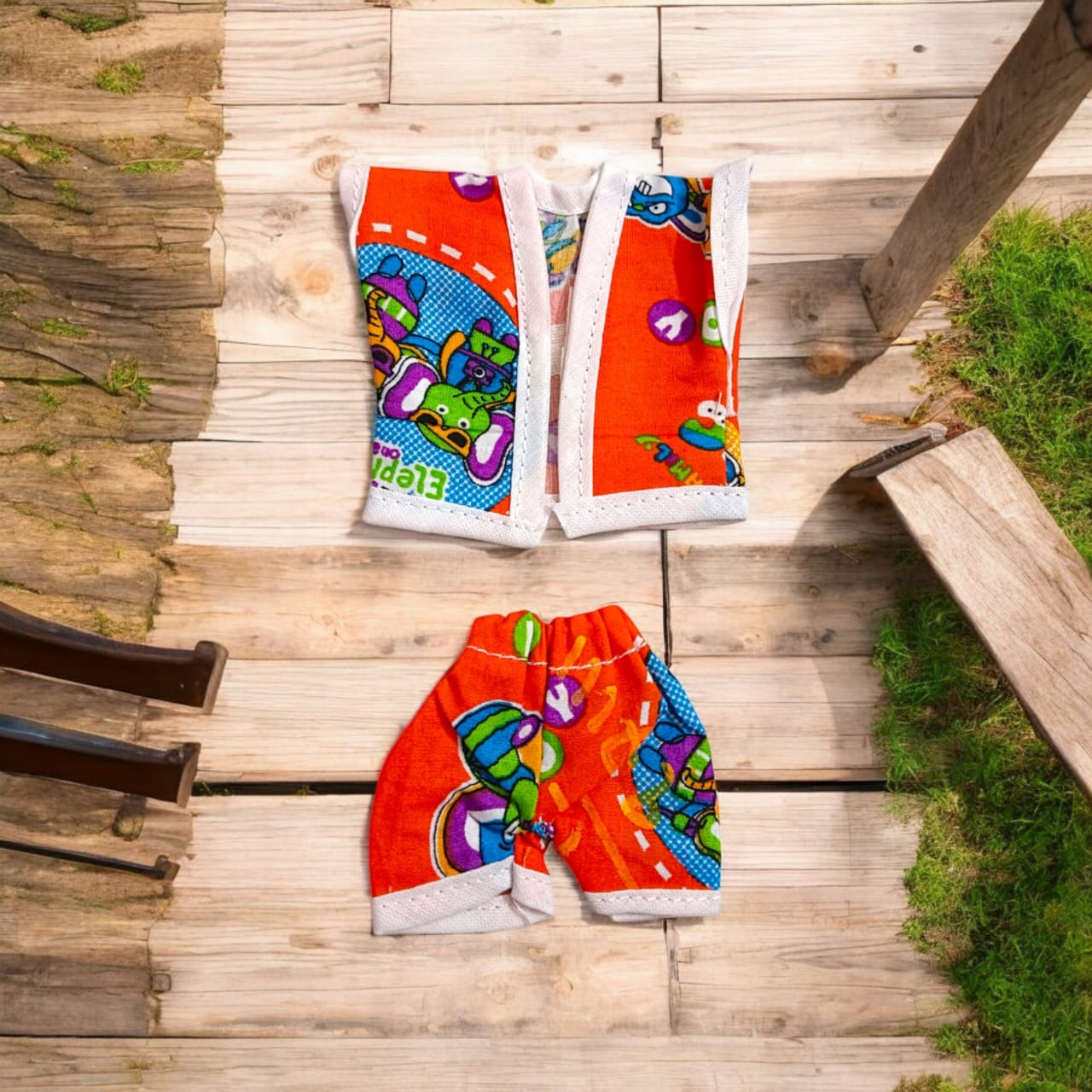 Set of 3 soft cotton night suits for Laddu Gopal, featuring Western designer patterns, perfect for Bal Gopal sizes 0-2.