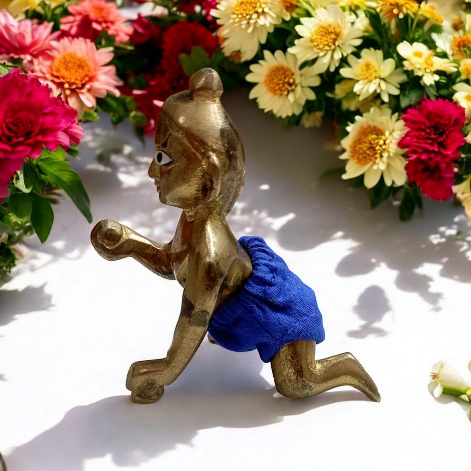 Set of 5 multi-color nickers for Laddu Gopal 0 No., soft and comfortable chaddi night dress for Laddu Gopal idol.