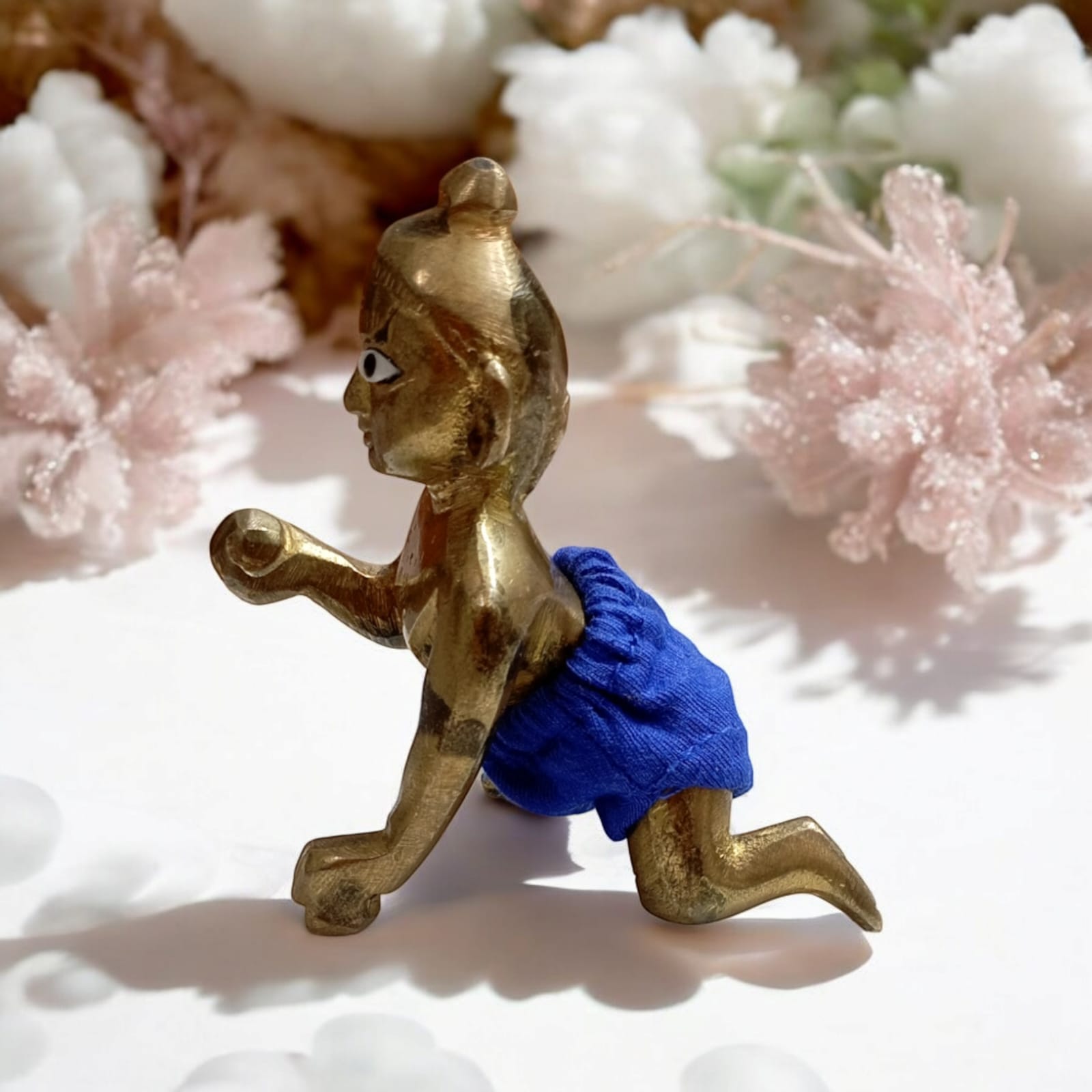 Set of 5 multi-color nickers for Laddu Gopal 0 No., soft and comfortable chaddi night dress for Laddu Gopal idol.