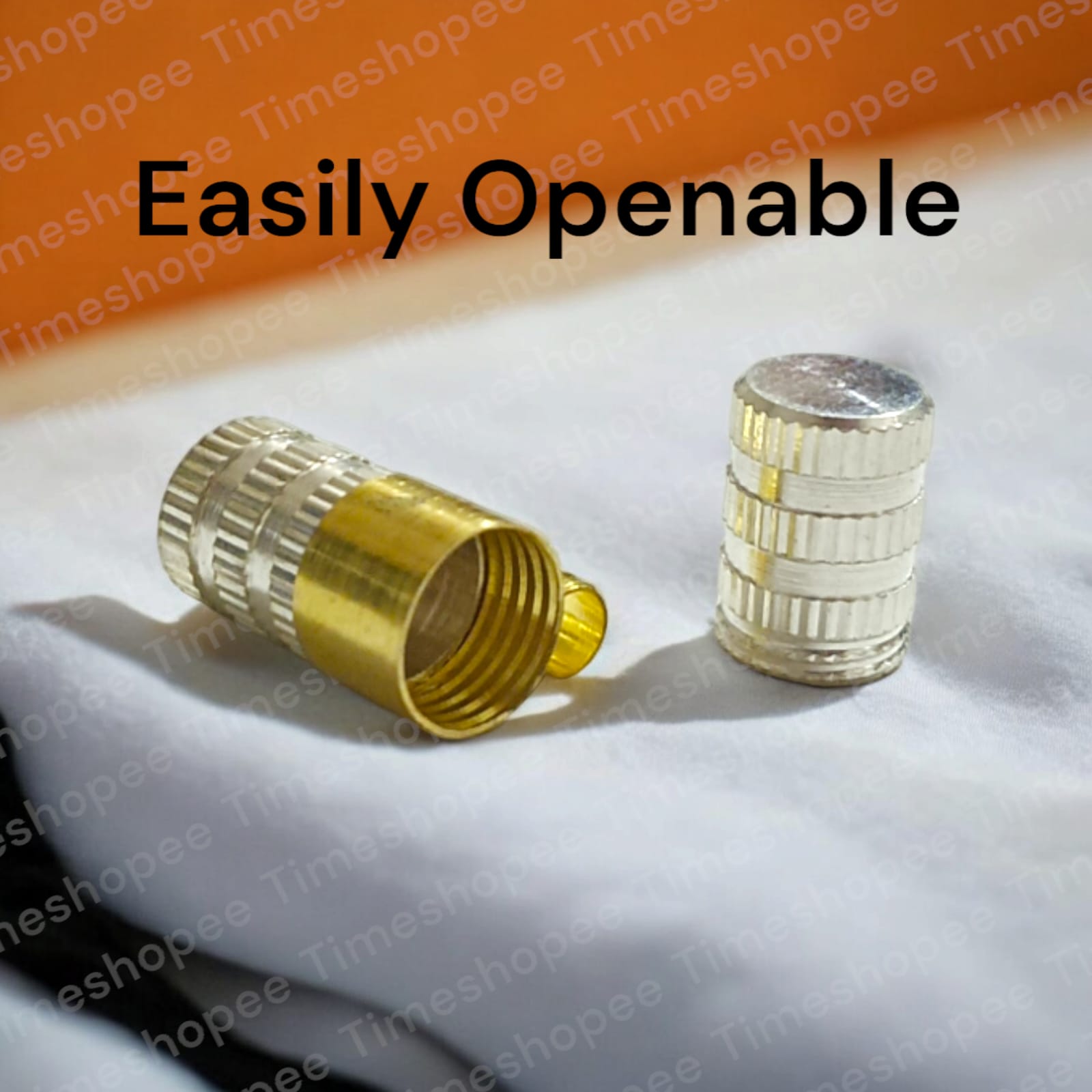 Set of Pure Brass and Silver taweezes with Bhojpatra sheet, displayed elegantly on a neutral background