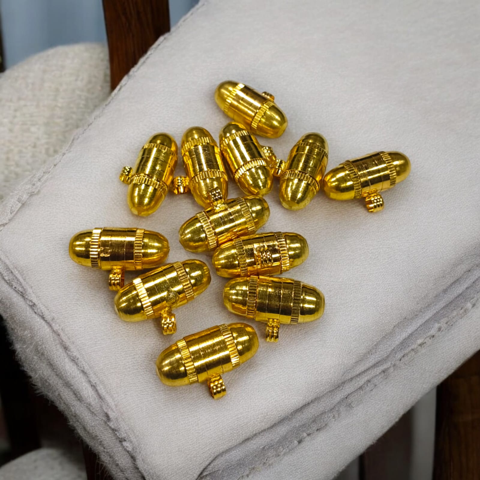 Pure Copper and Golden Metal Stylish Taweez | Spiritual Amulet with Free Bhojpatra Sheet for Taweez | Spiritual Taweez Set of 5 | Timeshopee