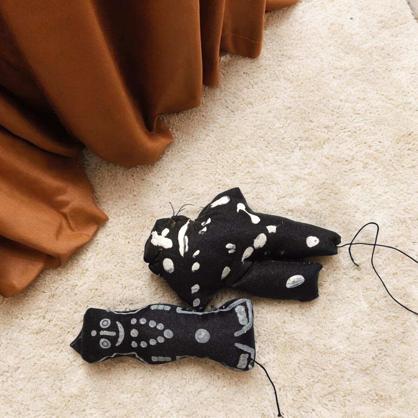 Shani Dev Nazar Battu Evil Eye Protector featuring a Mahakal face mask, made of fabric, suitable for wall hanging to protect home and office from negative energies.