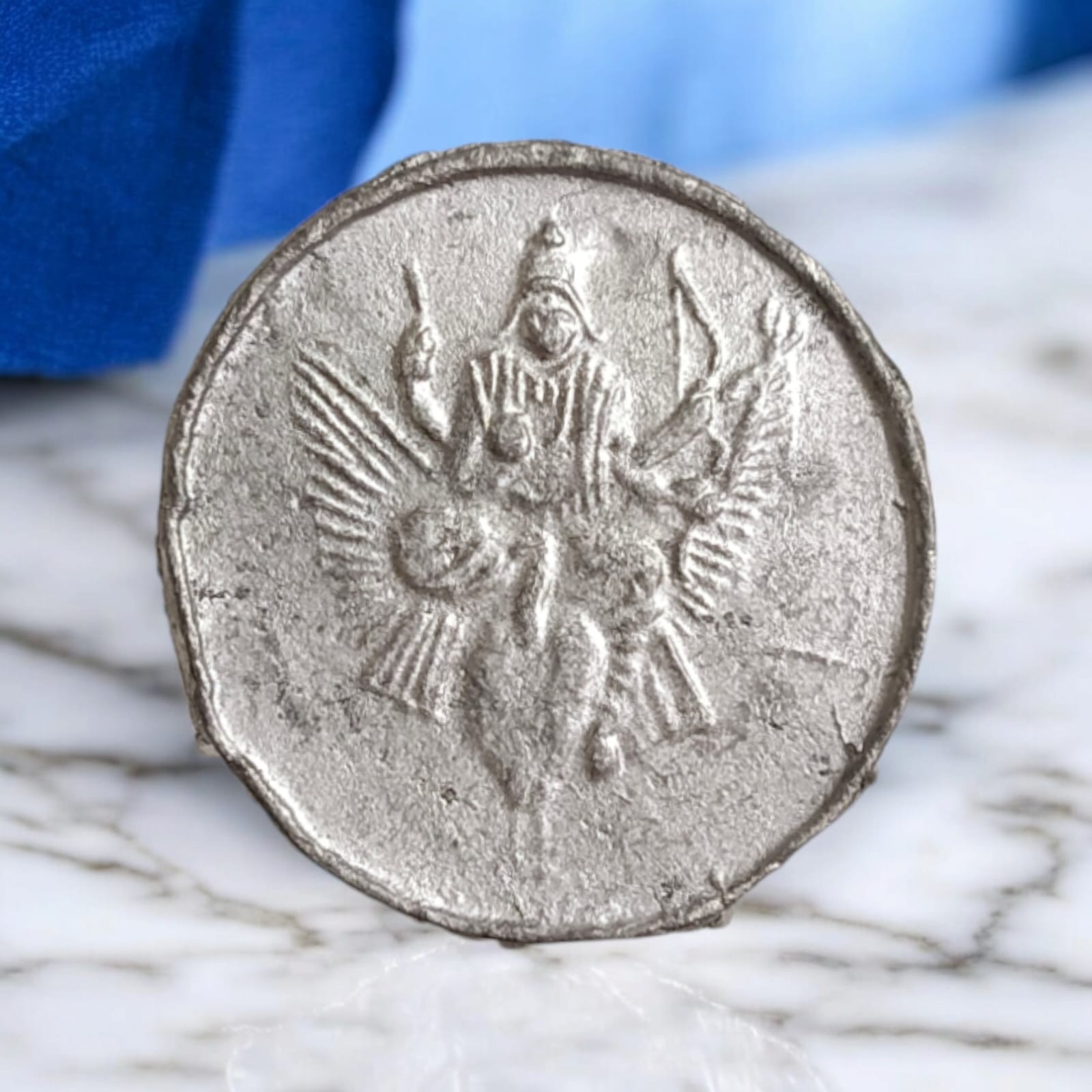 Shani Yantra Coin for Remedies - Ranga Shani Yantra Sikka by Timeshopee