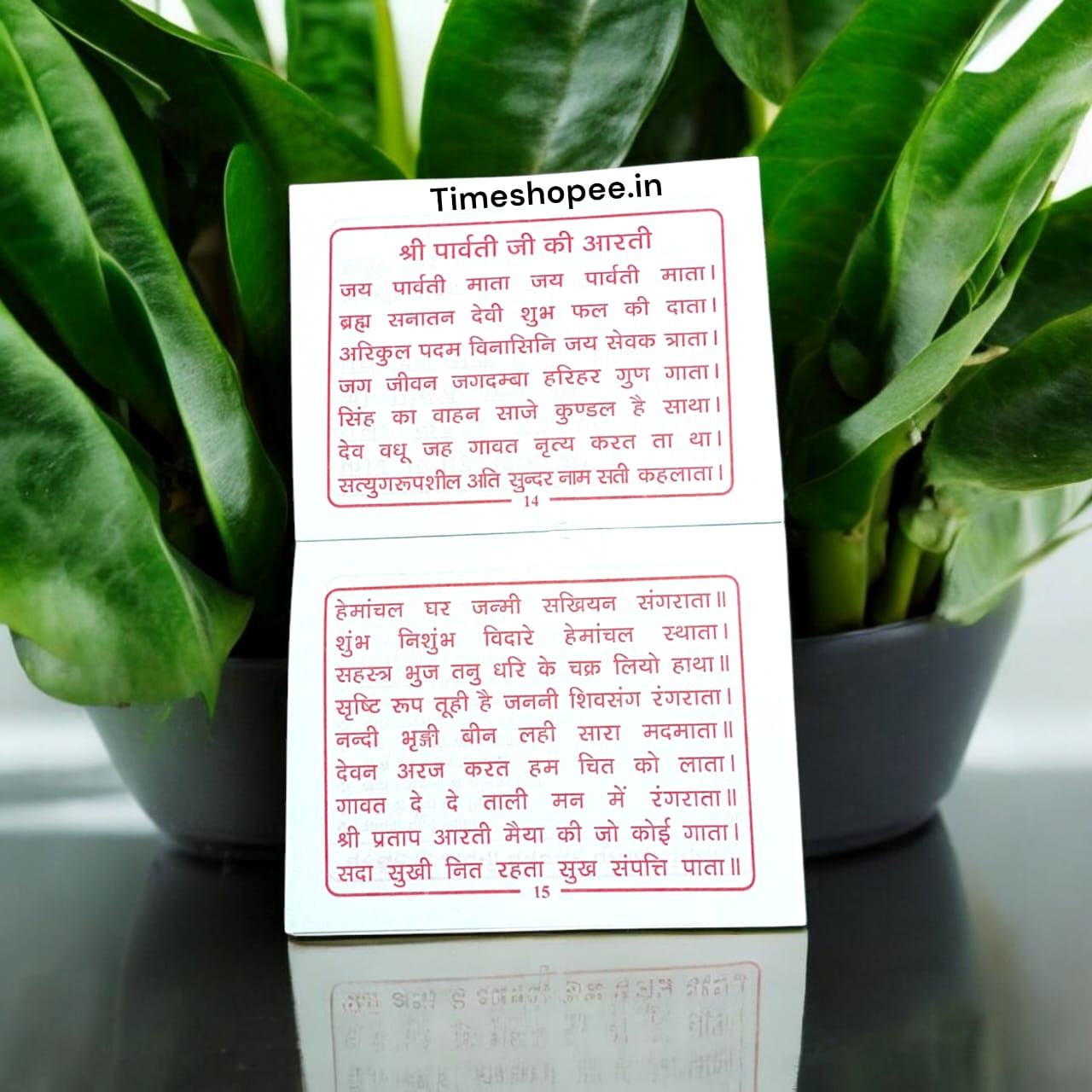 Shri Parvati Chalisa Hindi Book featuring devotional prayers and hymns dedicated to Goddess Parvati.