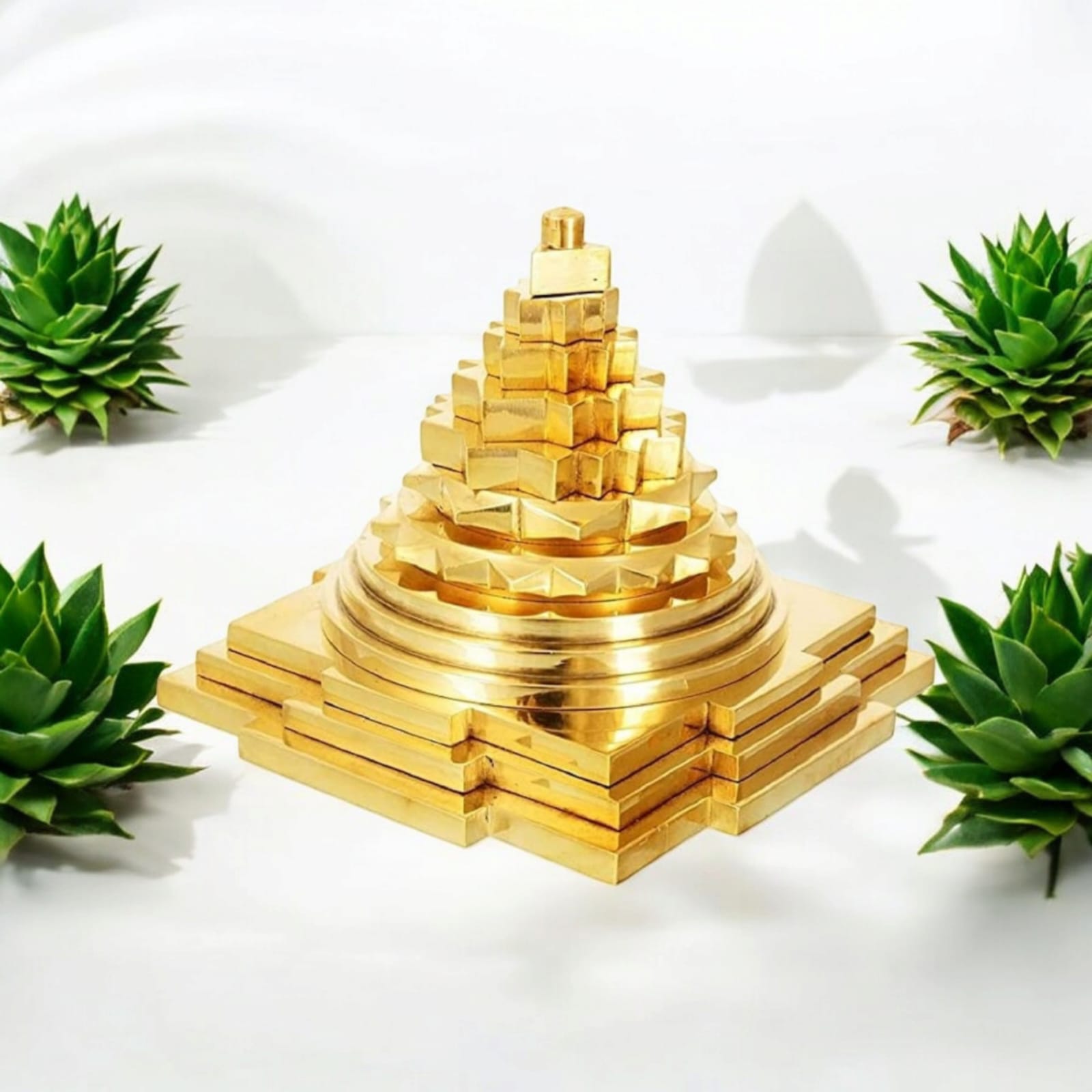 Shri Yantra in Brass - Lab Certified Meru Yantra from Timeshopee