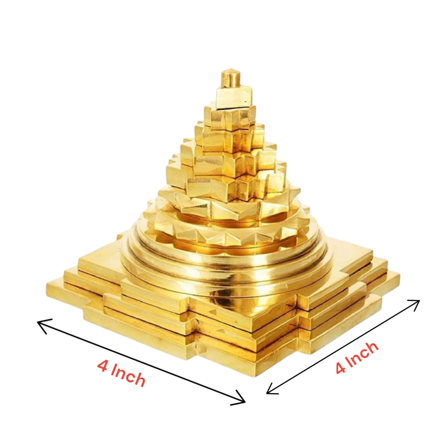 Shri Yantra in Brass - Lab Certified Meru Yantra from Timeshopee