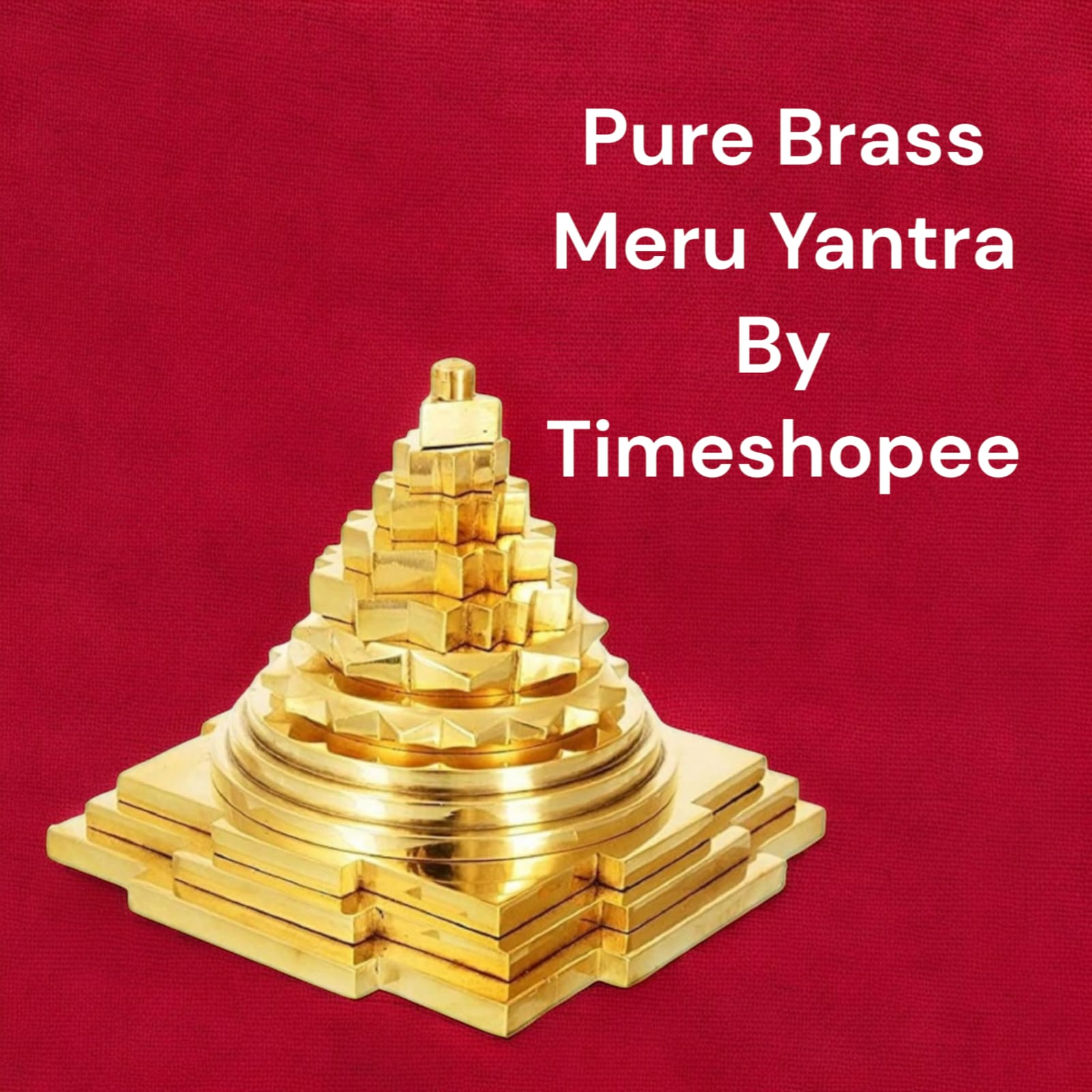 Shri Yantra in Brass - Lab Certified Meru Yantra from Timeshopee