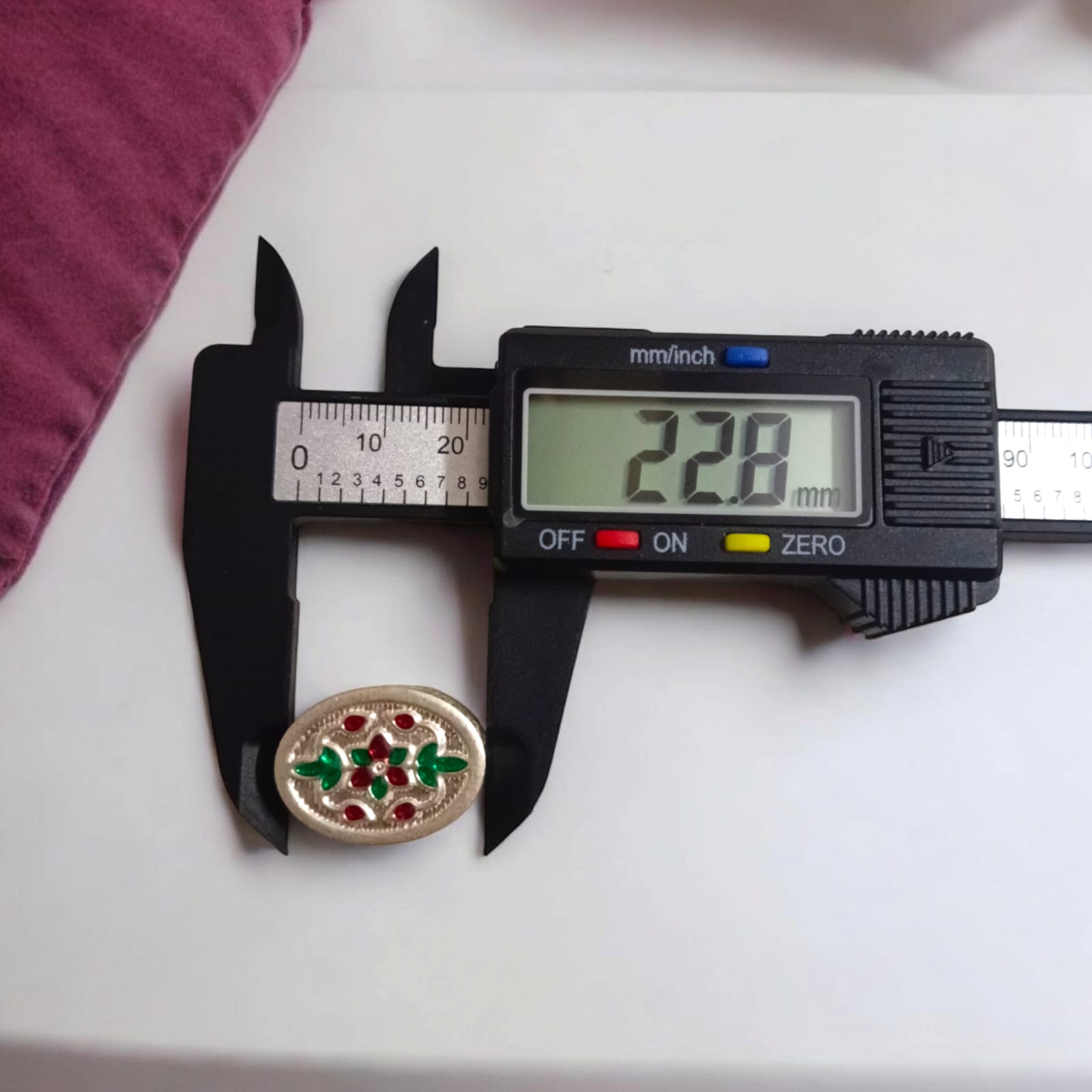 Silver Sindoor Box for Wedding with dimensions and certificate, showcasing a compact and elegant design suitable for home temples and return gifts.