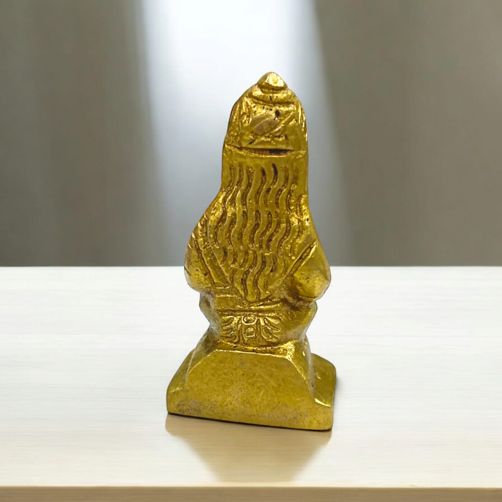 Small Parvati Mata Murti in pure brass, ideal for home altars and meditation, available at Timeshopee.