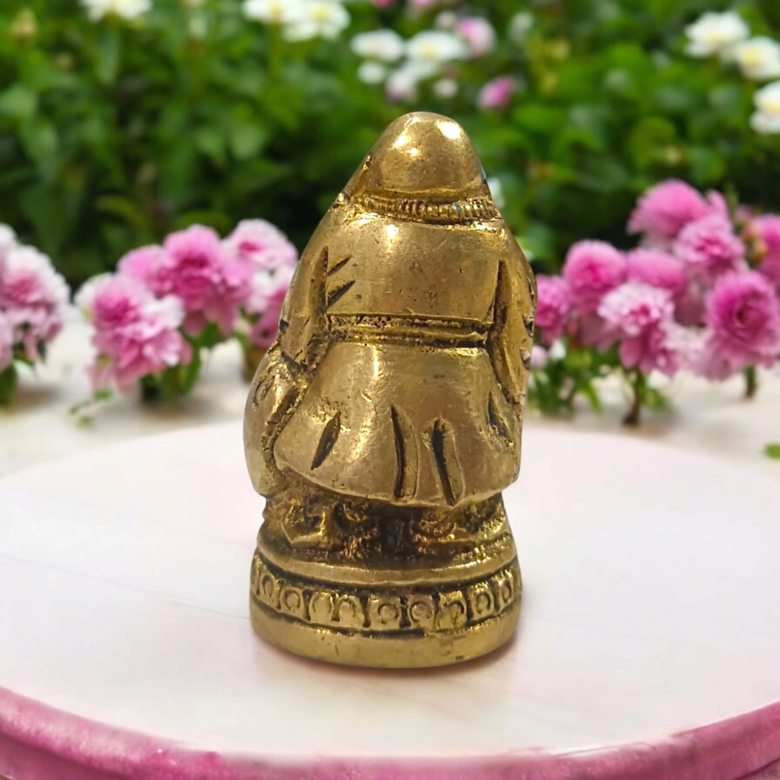Standing Brass Laughing Buddha Idol - Available in 4.5 cm (120 gm) and 6.5 cm (220 gm) by Timeshopee-Online Religious Store