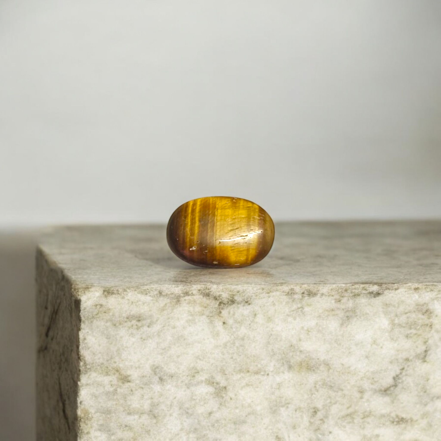 Tiger Eye Stone – Natural Brown Crystal for Confidence, Motivation & Meditation
