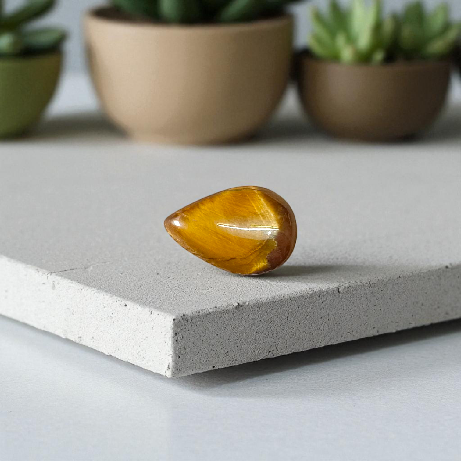 Tiger Eye Stone – Natural Brown Crystal for Confidence, Motivation & Meditation