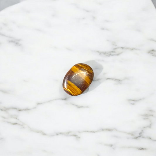 Tiger Eye Stone – Natural Brown Crystal for Confidence, Motivation & Meditation