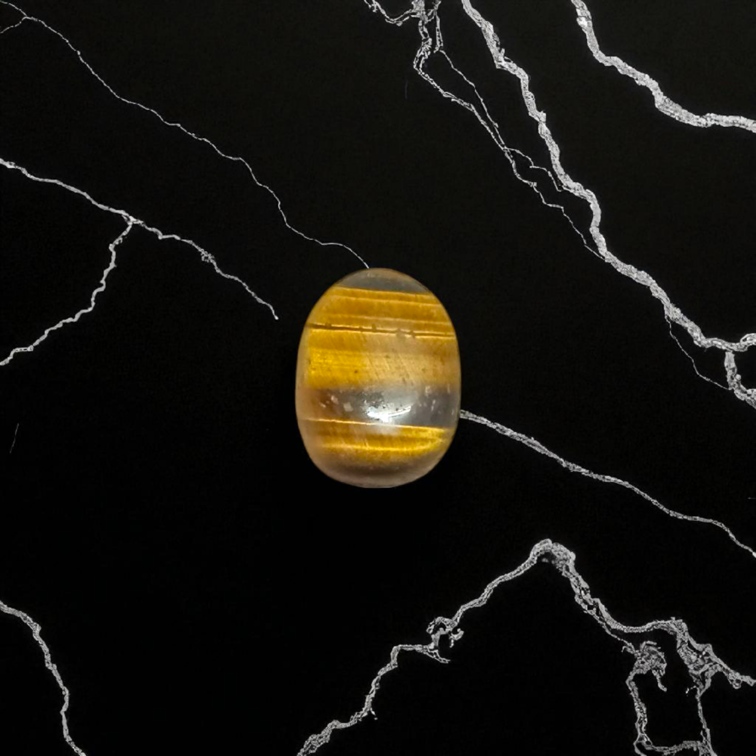 Tiger Eye Stone – Natural Brown Crystal for Confidence, Motivation & Meditation