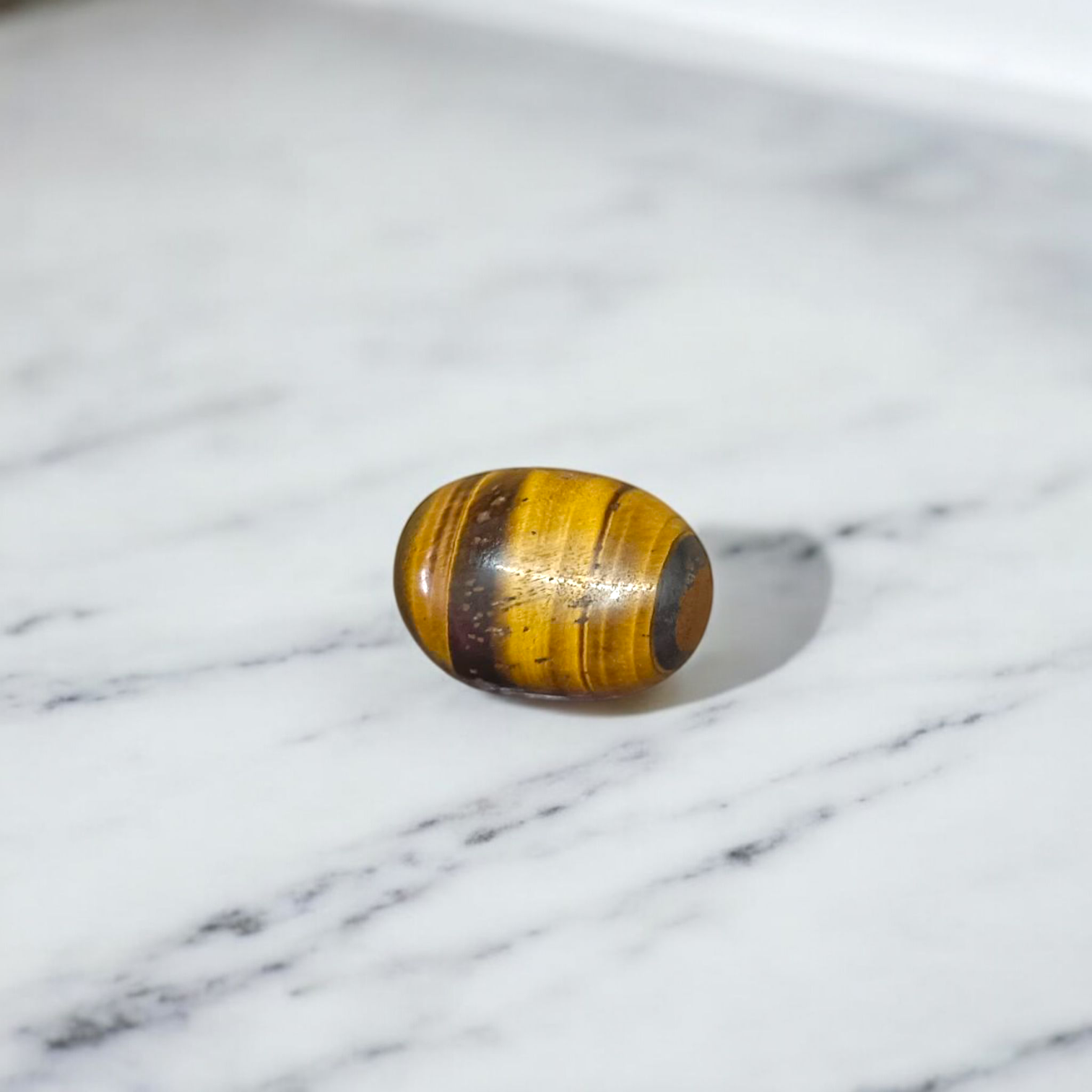 Tiger Eye Stone – Natural Brown Crystal for Confidence, Motivation & Meditation