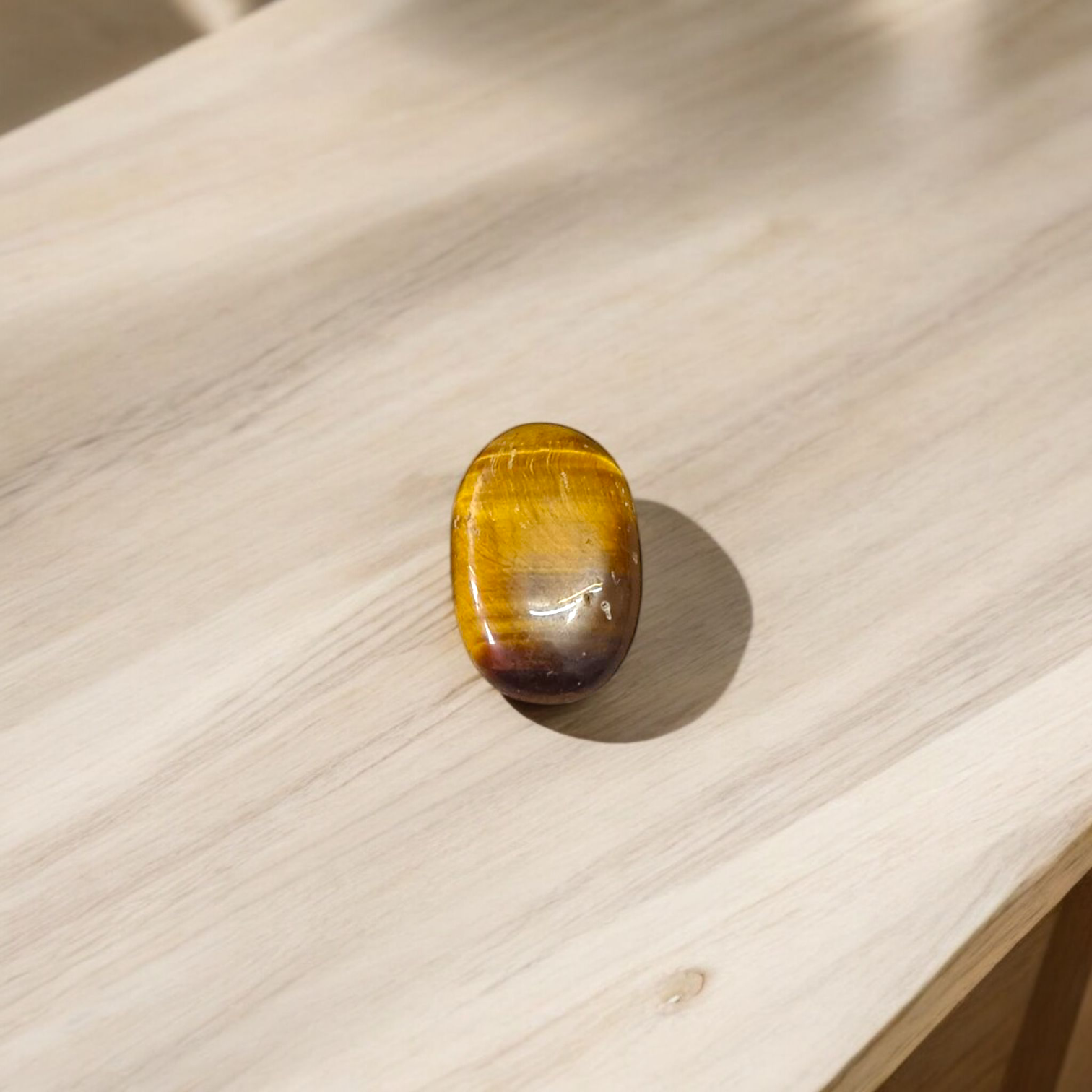 Tiger Eye Stone – Natural Brown Crystal for Confidence, Motivation & Meditation