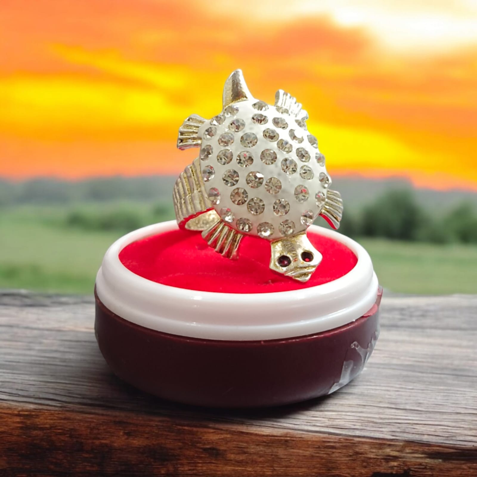 Tortoise Ring with Stylish Zircon Diamond Design from