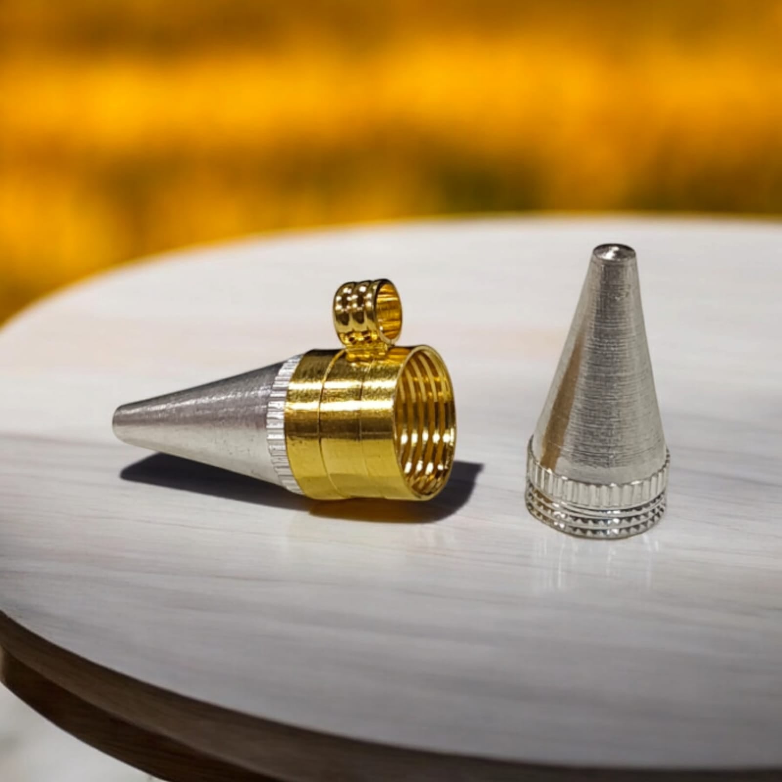 Triloh Taweez with Free Bhojpatra Sheet for Taweez | Made with 3 Types of Metal | Spiritual Taweez Set of 5 | Timeshopee