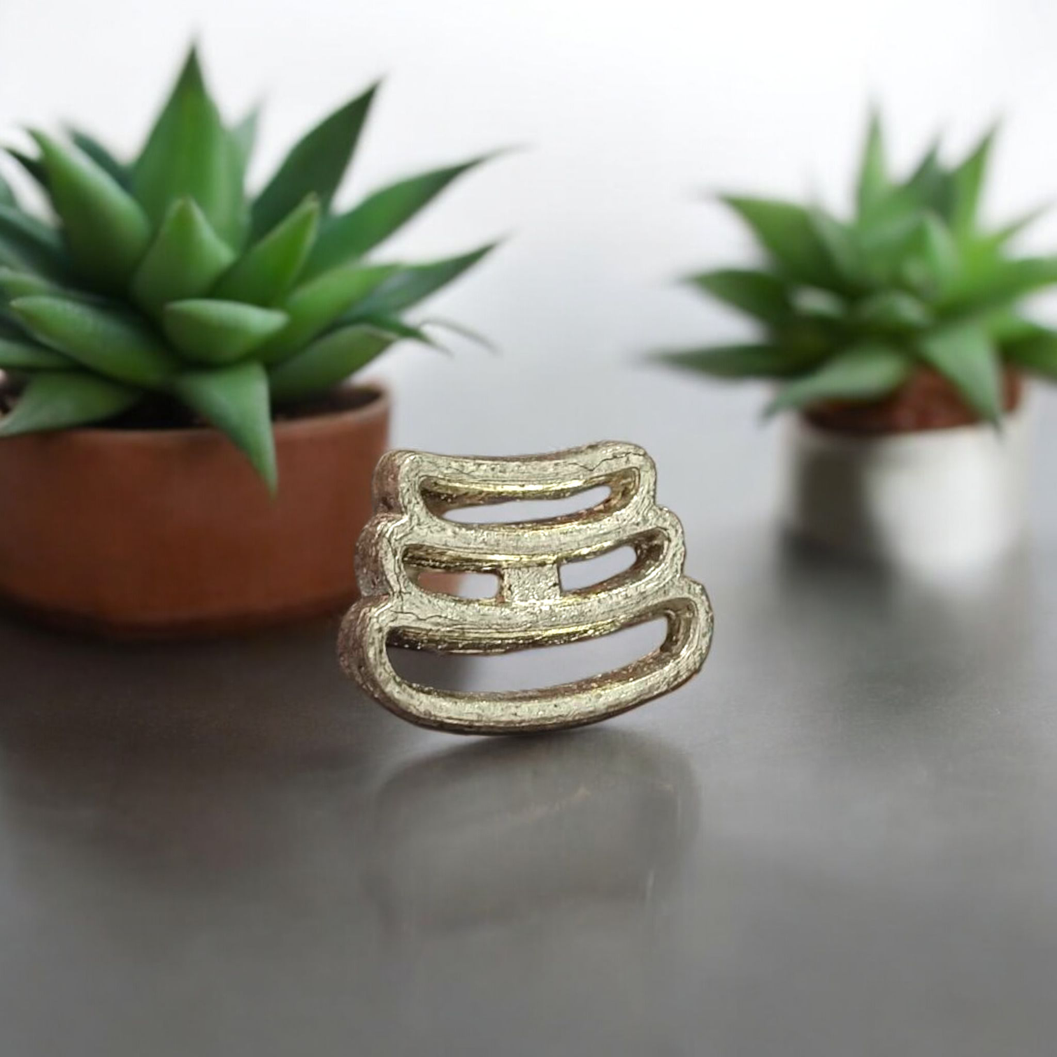 Tripundra Tilak Stamp for forehead tilak, ideal for Shiva devotees and ritual use