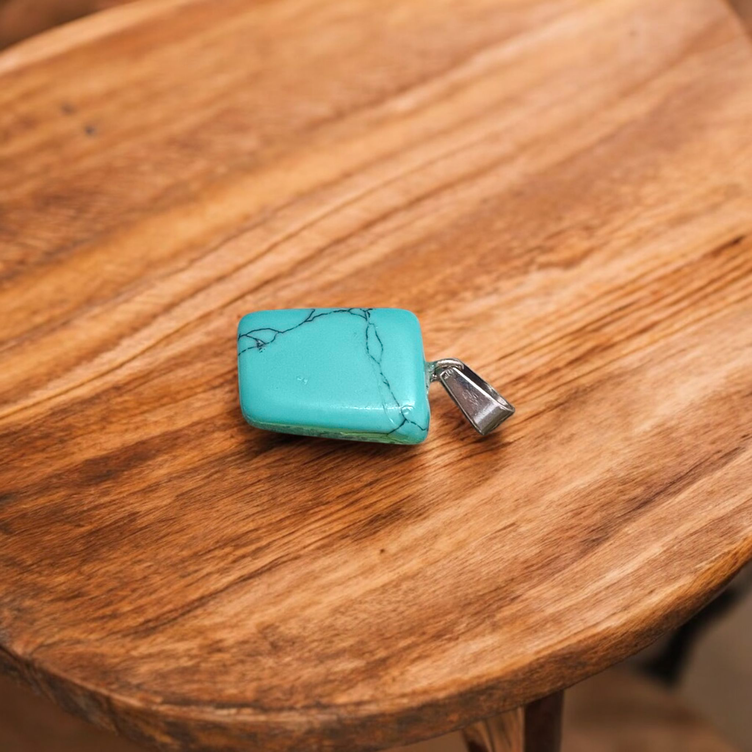 Turquoise Blue Howlite Tumbled Stone – Lab Certified Healing Crystal for Calmness and Spiritual Balance from Timeshopee