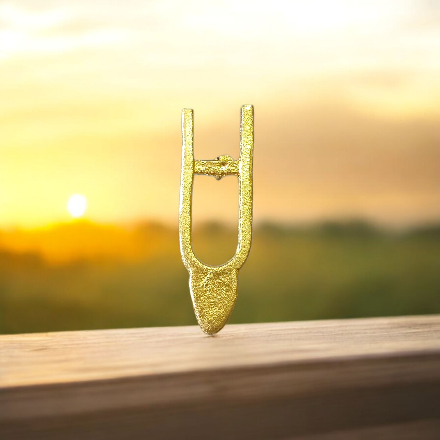 U-shaped Vishnu Tilak Brass Stamp for forehead application – Traditional Vaishnav tilak tool