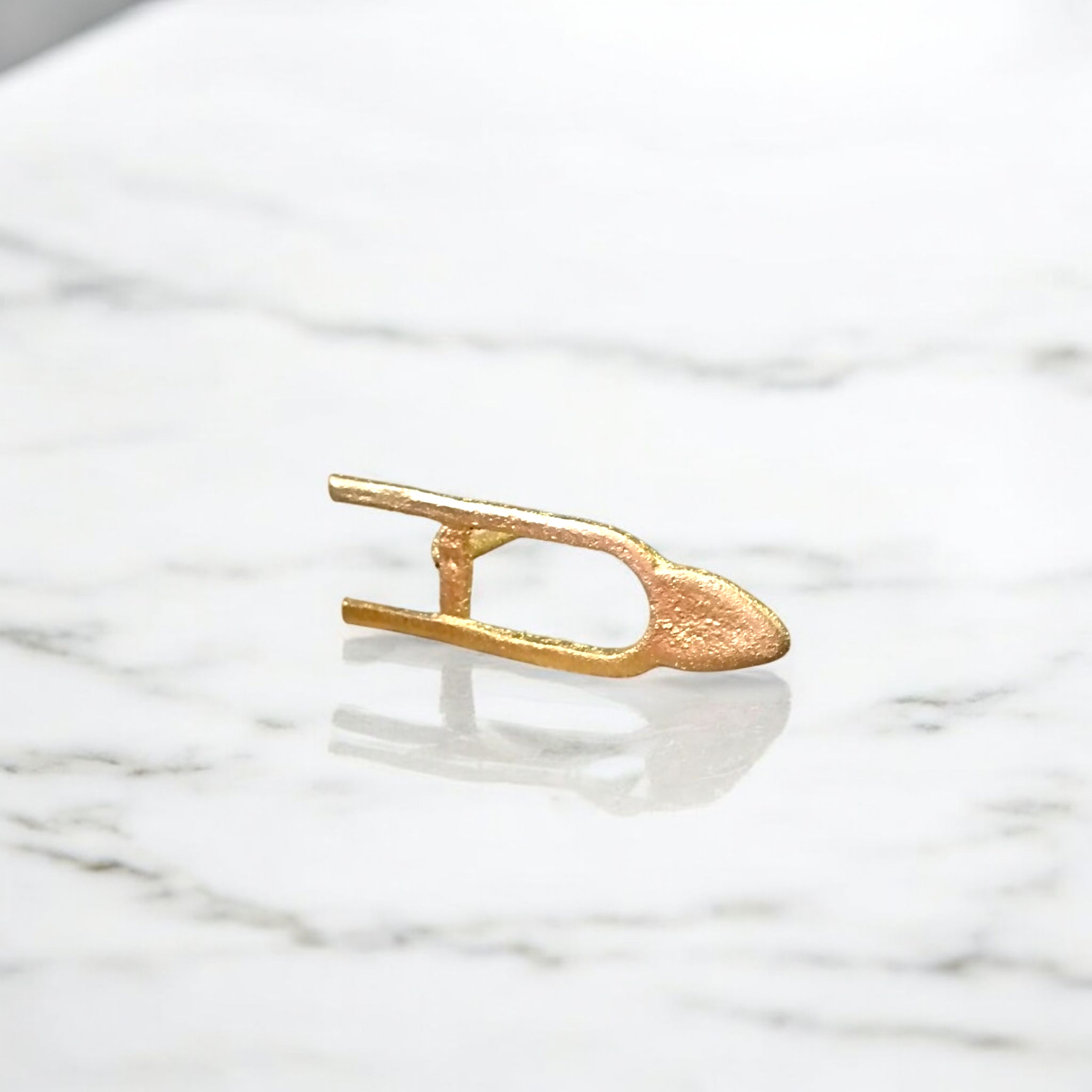 U-shaped Vishnu Tilak Brass Stamp for forehead application – Traditional Vaishnav tilak tool