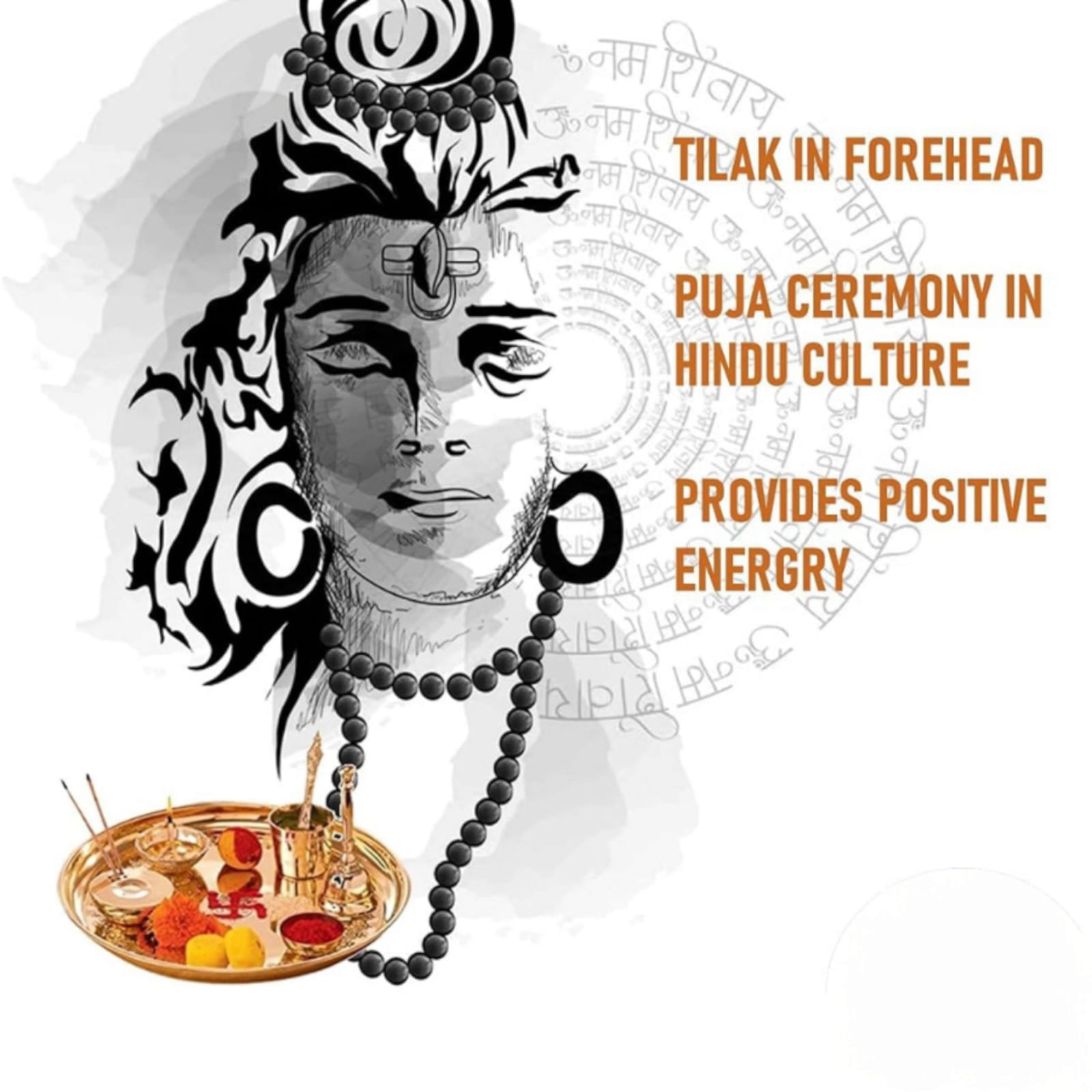 Vibhuti Bhasma holy ash in a 50-gram resealable zipper pouch, traditionally used for Hindu rituals and spiritual practices.