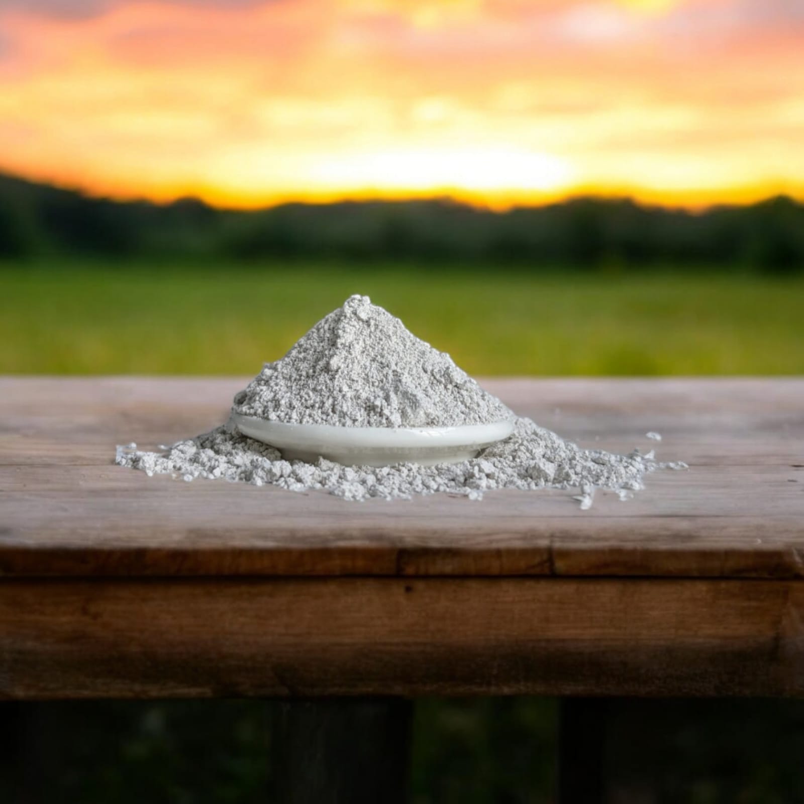 Vibhuti Bhasma holy ash in a 50-gram resealable zipper pouch, traditionally used for Hindu rituals and spiritual practices.