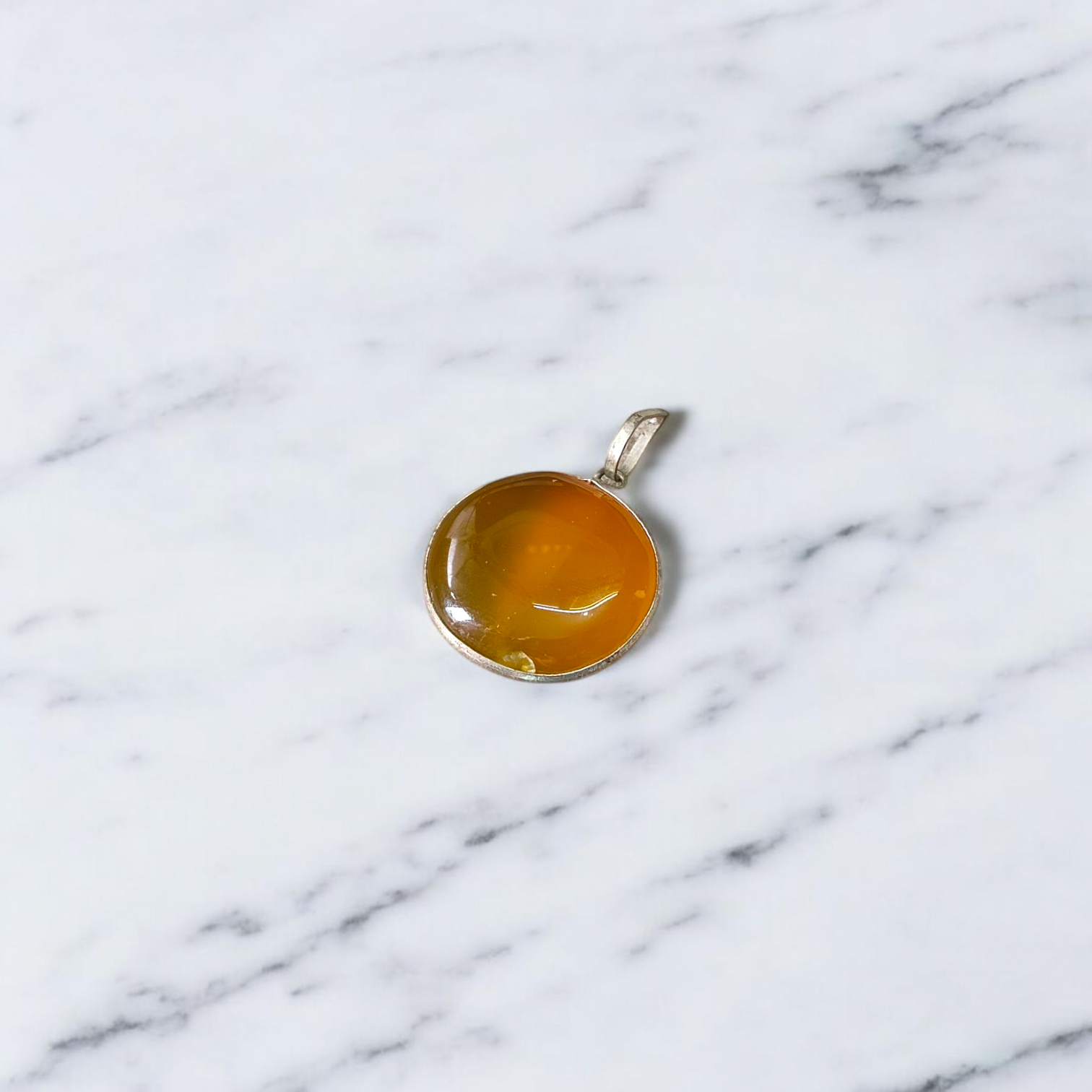 Yellow Agate Pendant | Peela Hakik Locket | Lab Certified | Timeshopee