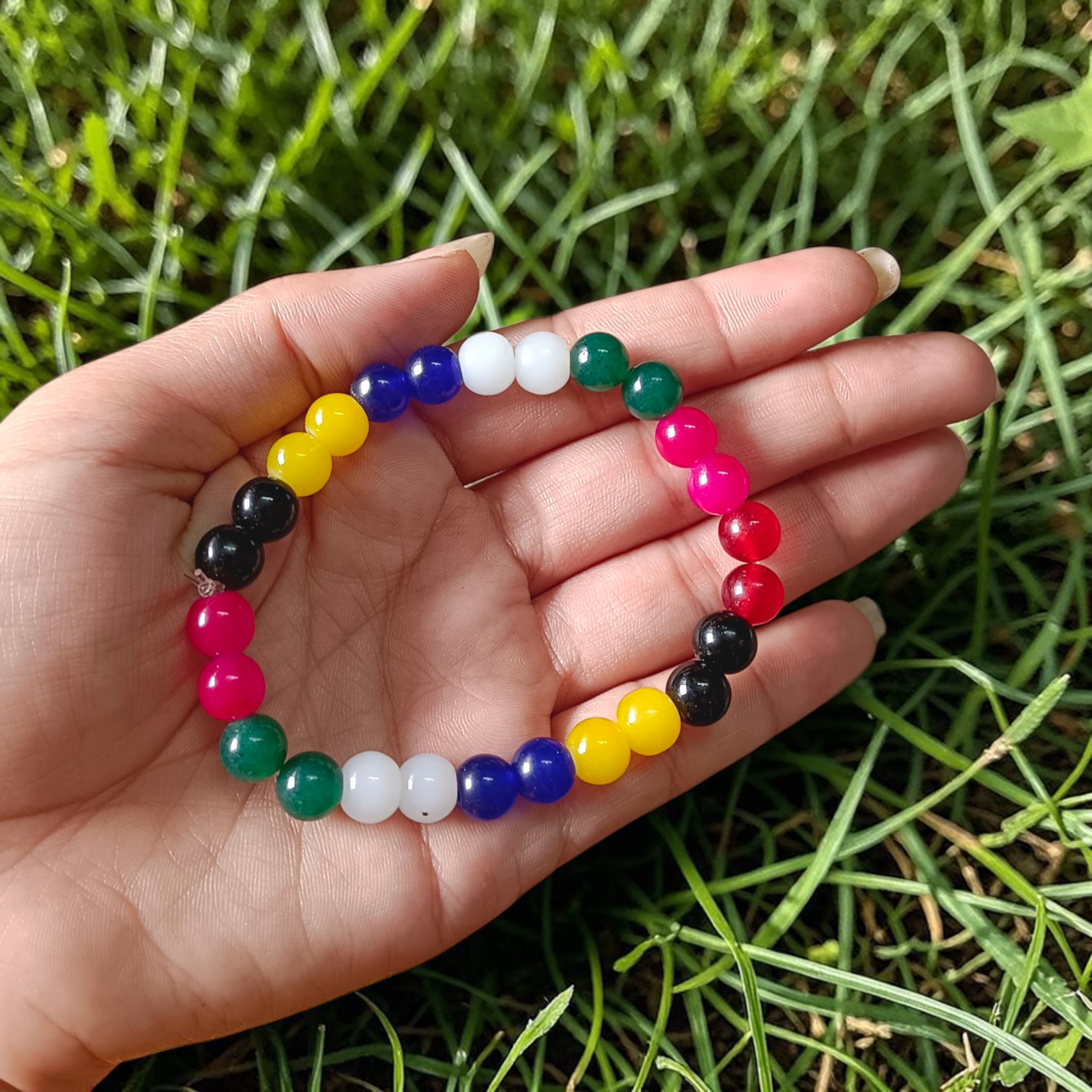 mix agate bracelet 8mm stretchable natural healing gemstone bracelet lab certified