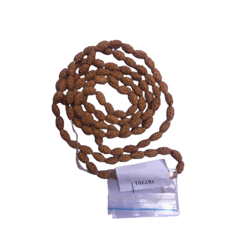 2 Mukhi Rudraksha Mala with 108+1 Beads, Lab Certified, 100% Pure