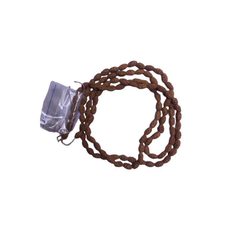 2 Mukhi Rudraksha Mala with 108+1 Beads, Lab Certified, 100% Pure