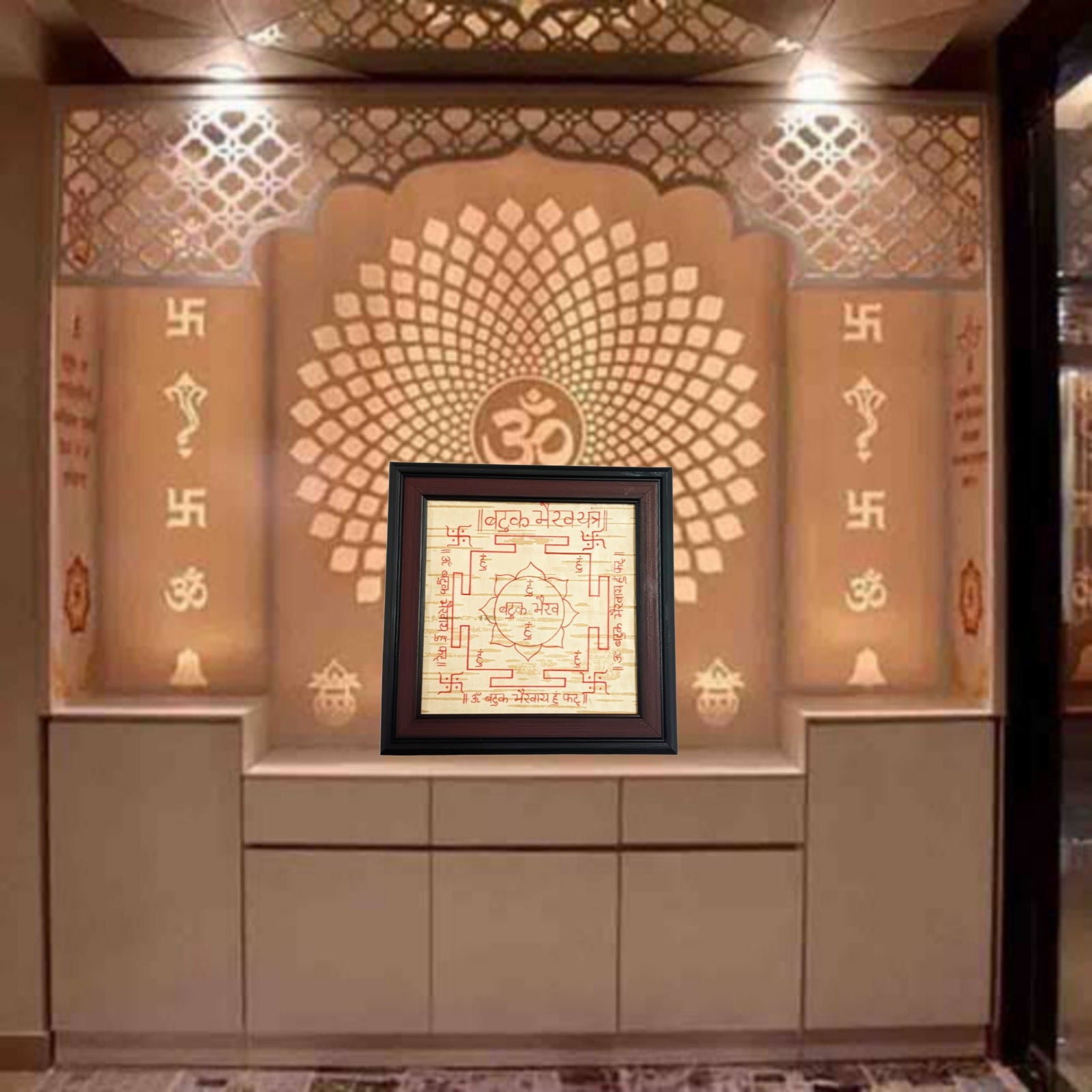 Batuk Bhairav Yantra on Bhojpatra | Handmade by Timeshopee