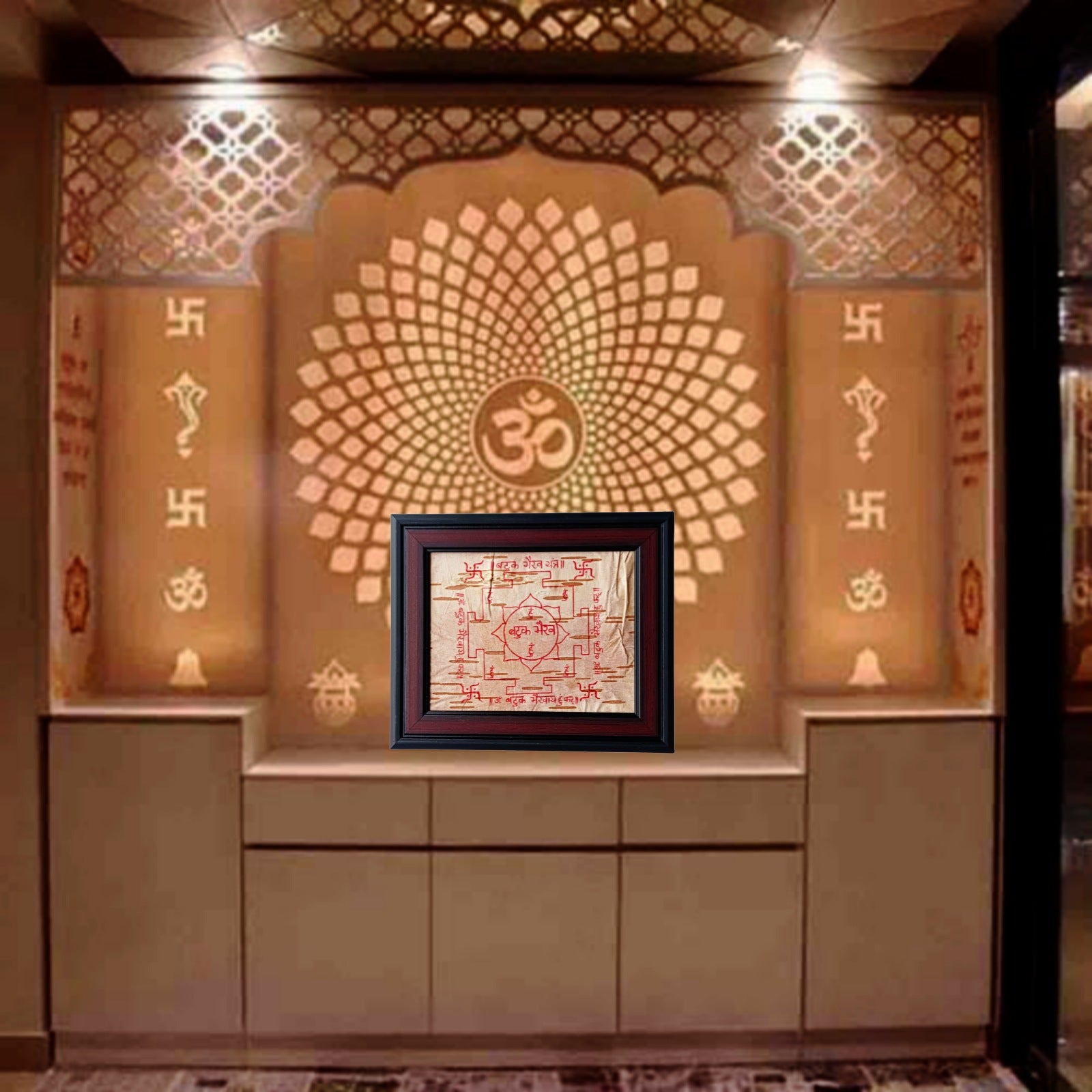 Batuk Bhairav Yantra on Bhojpatra | Handmade by Timeshopee