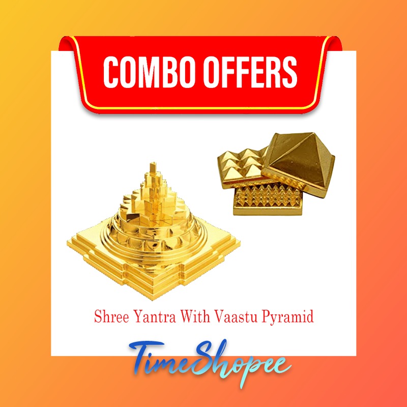 Combo of Shree Yantra With Vaastu Pyramid | Lab Certified | Timeshopee