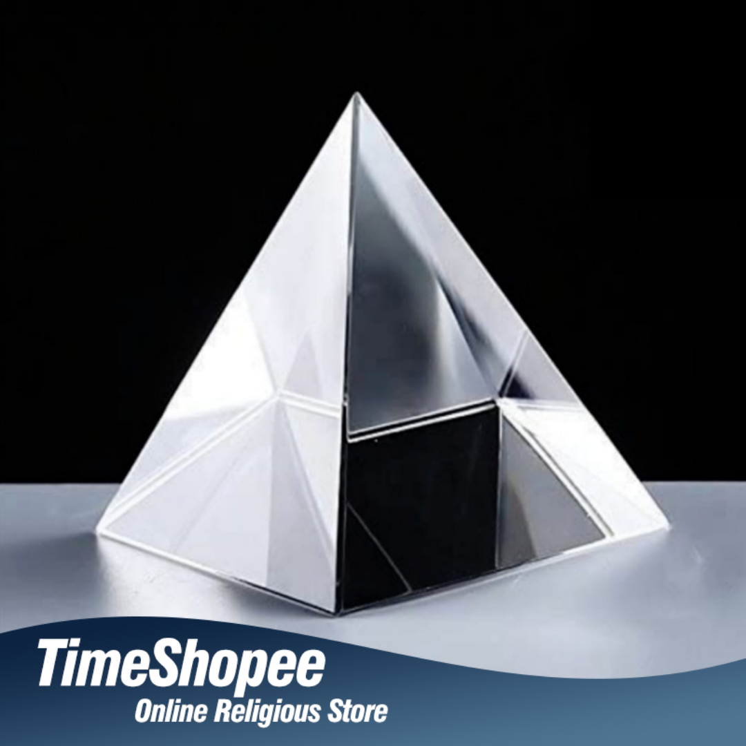 Crystal Pyramid | Sphatik Pyramid | Lab Certified | Timeshopee