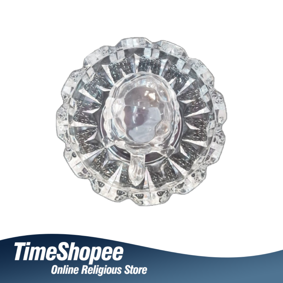 Crystal Tortoise in Plate | Crystal Kachua with Plate | Feng Shui | Timeshopee