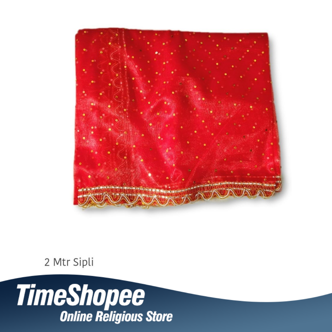 Lal Chunni Mata Rani Chuniri Red Colour 2 Meter | Timeshopee
